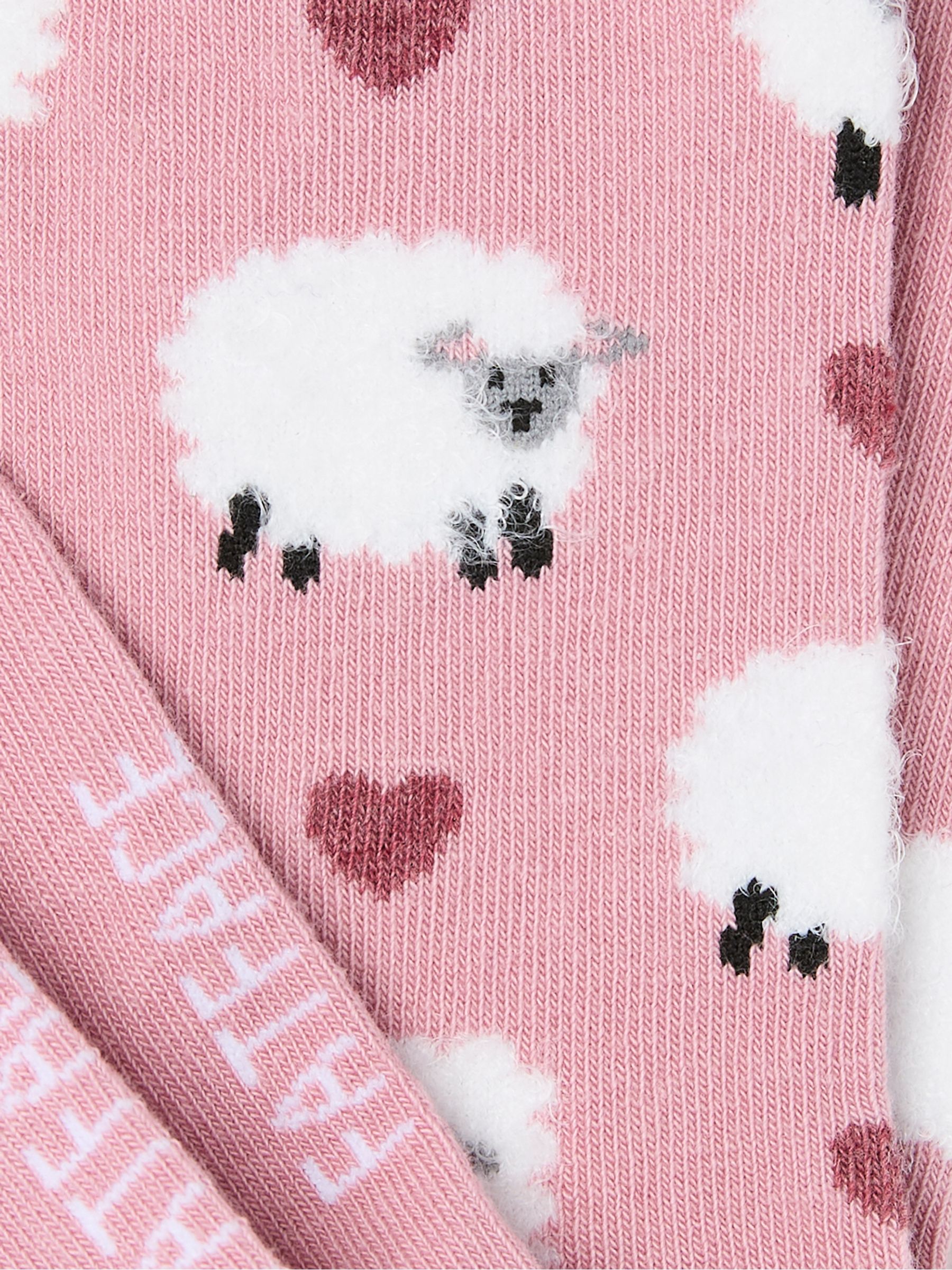 Pink Sheep Socks - Image 2 of 2