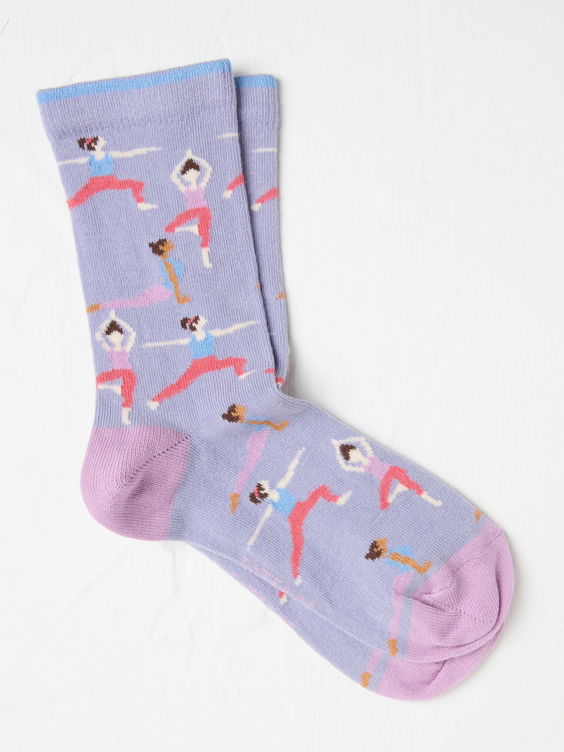 Lilac Purple Yoga Women's Socks - Image 1 of 2
