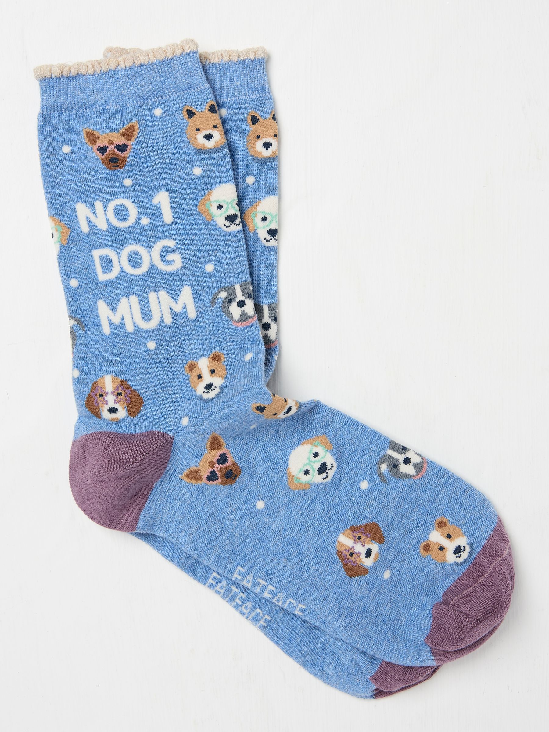 Blue No1 Dog Mug Socks - Image 1 of 2 Blue No1 Dog Mug Socks - Image 1 of 2