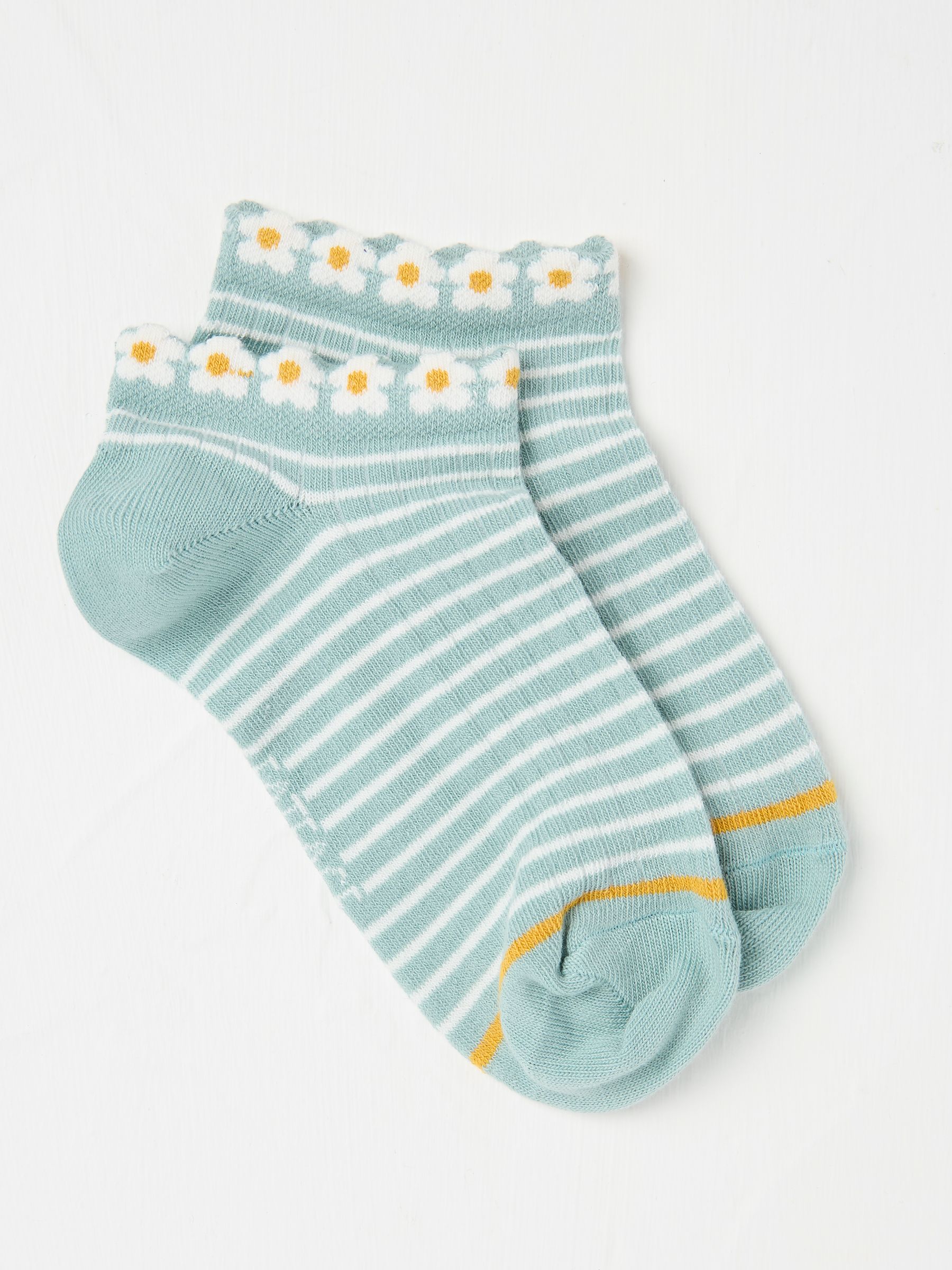 Green Daisy Women's Trainer Socks - Image 1 of 2