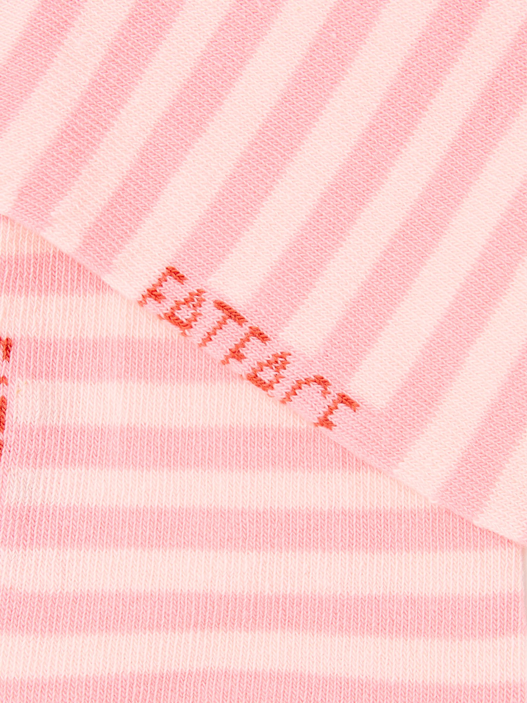 Pink Stripe Women's Trainer Socks - Image 2 of 2