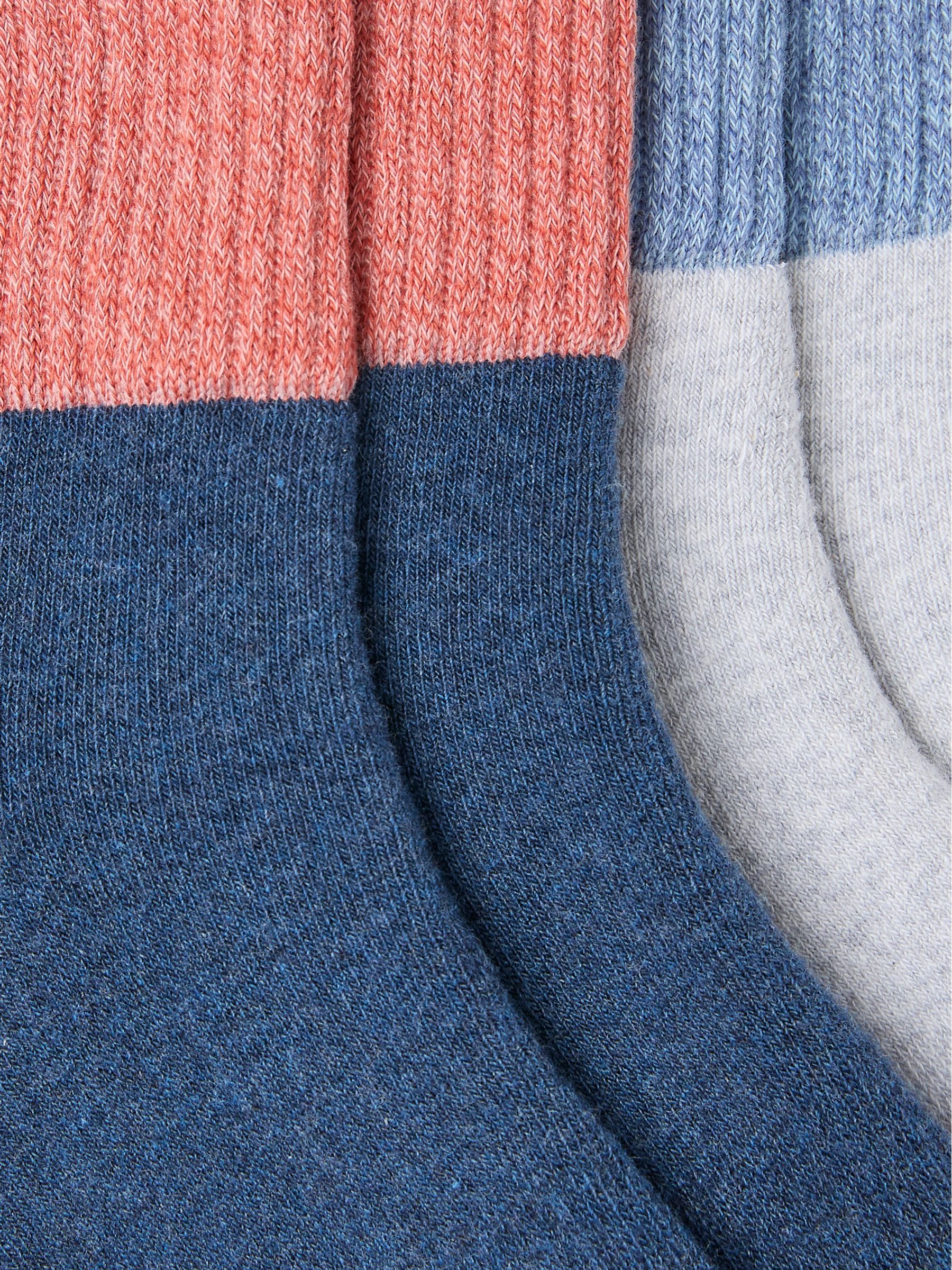 Multi Colour 2 Pack Welly Socks - Image 2 of 2