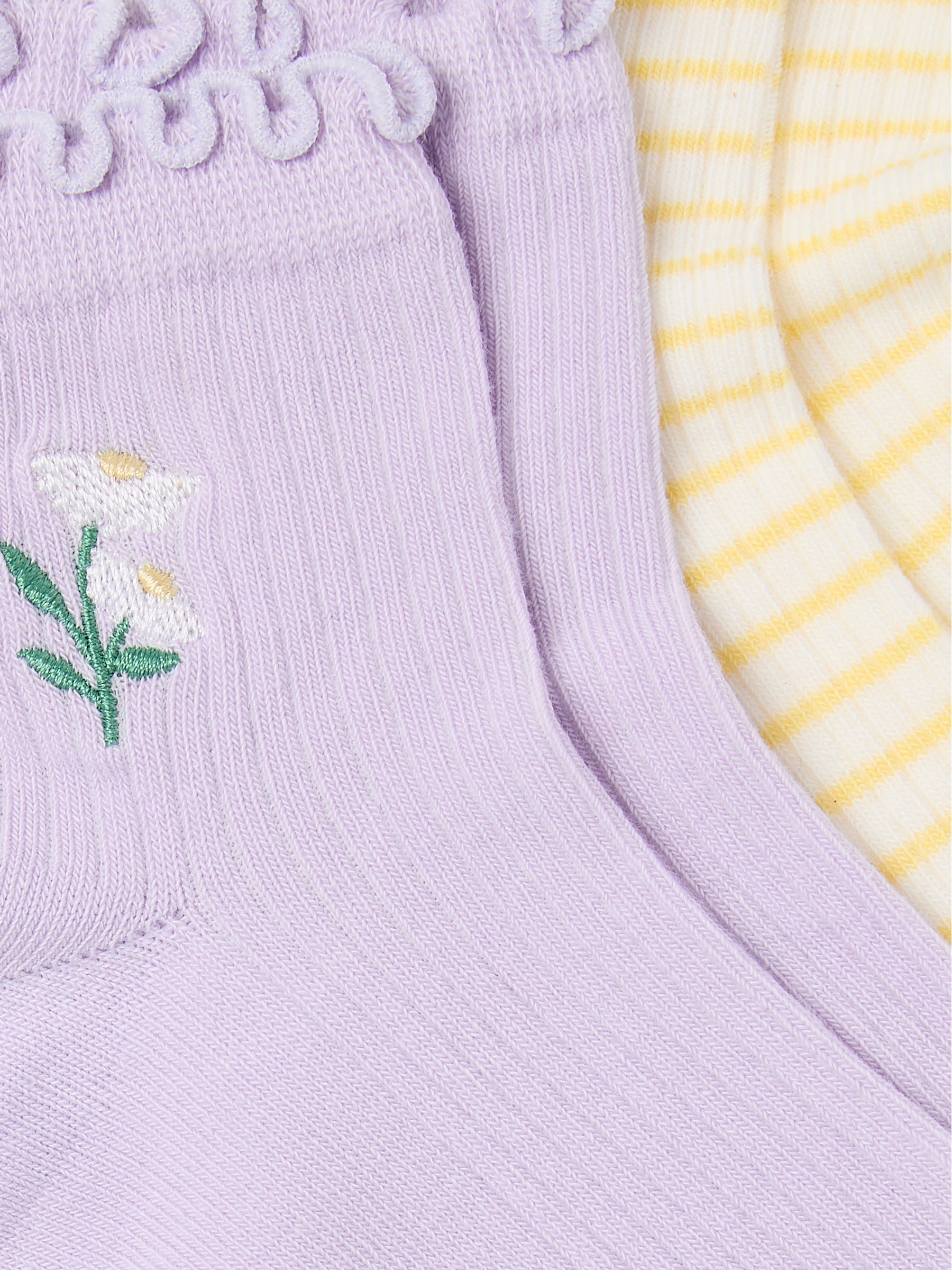 Purple Daisy 2 Pack Women's Ankle Socks - Image 2 of 2