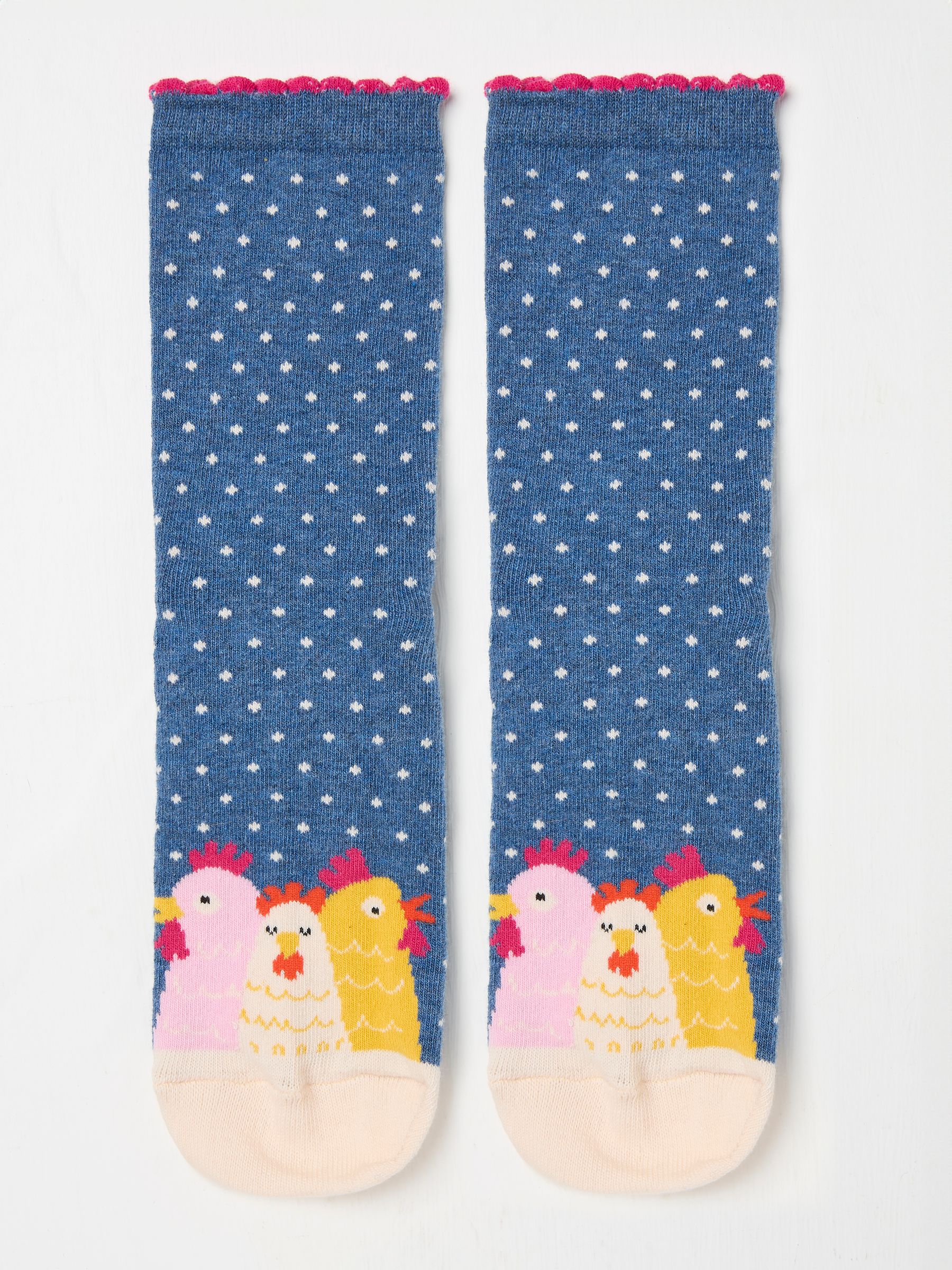Navy Blue Chicken Women's Socks - Image 1 of 2