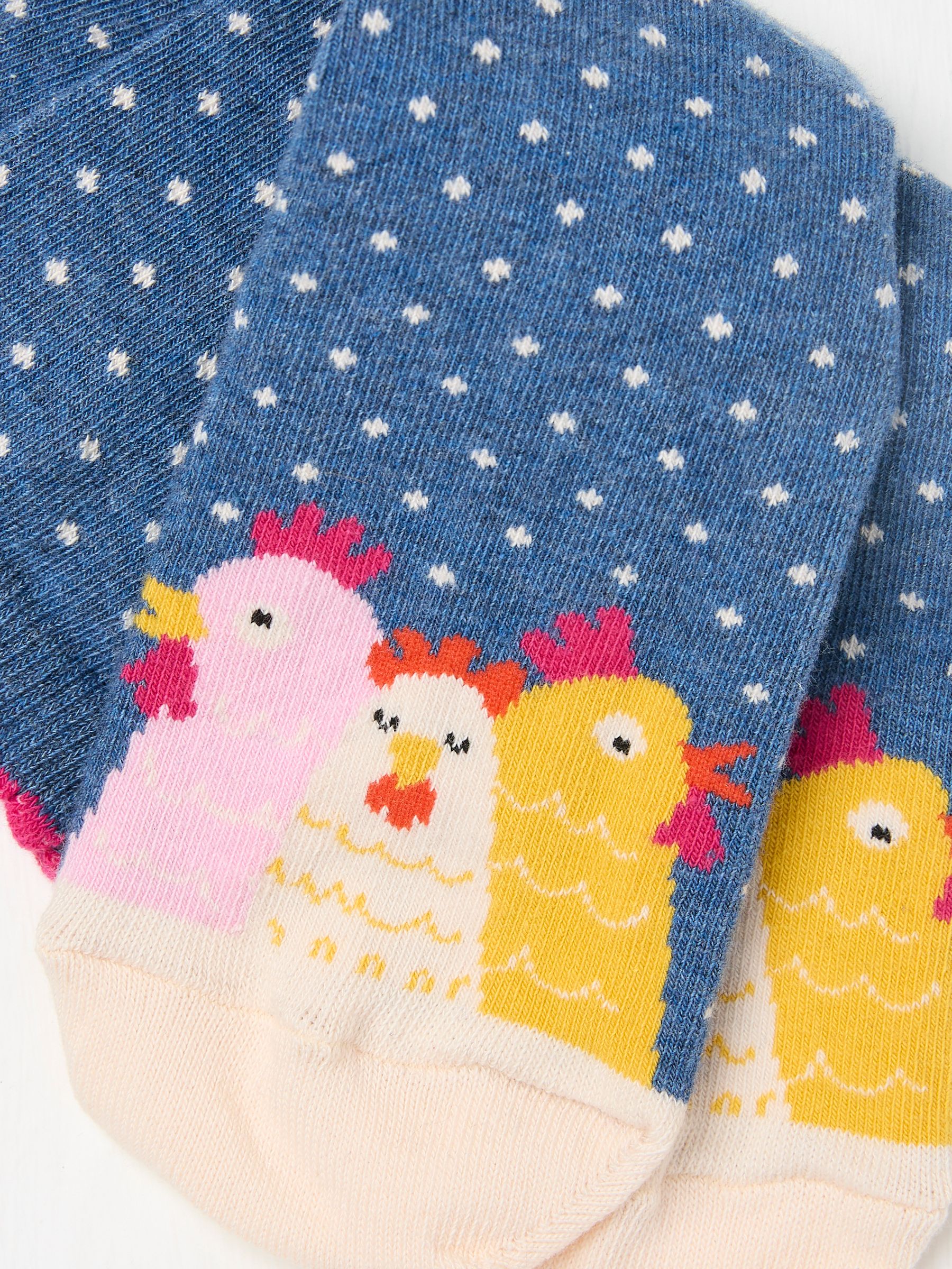 Navy Blue Chicken Women's Socks - Image 2 of 2