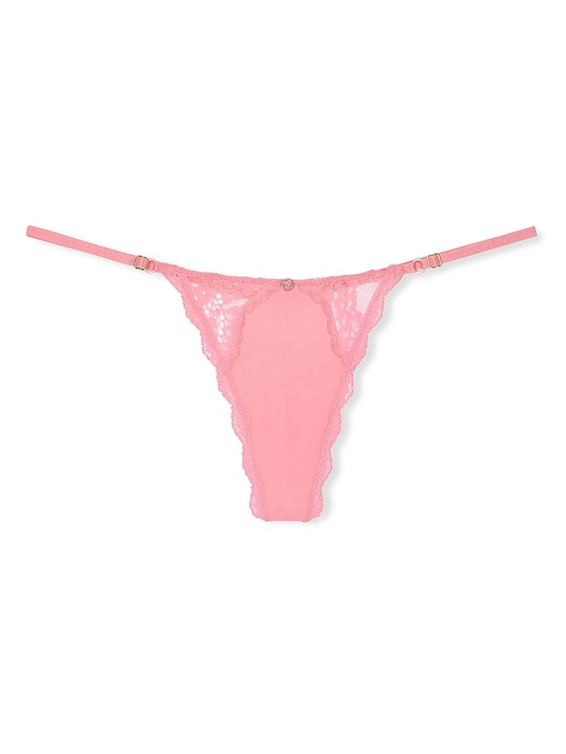 Pink Hope Lace Trim G String Knickers - Image 3 of 3