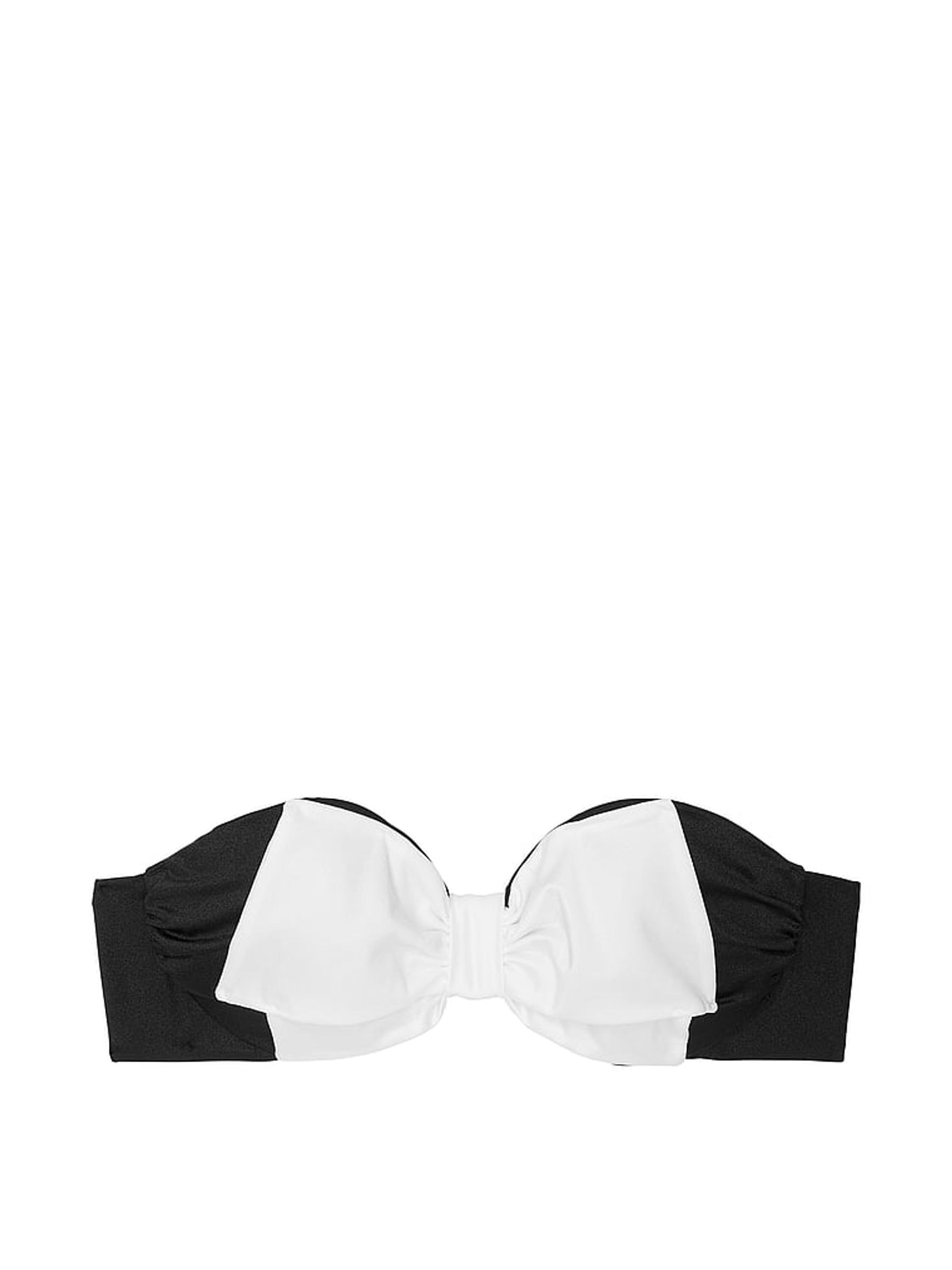 Black Strapless Bow Bikini Top - Image 4 of 4