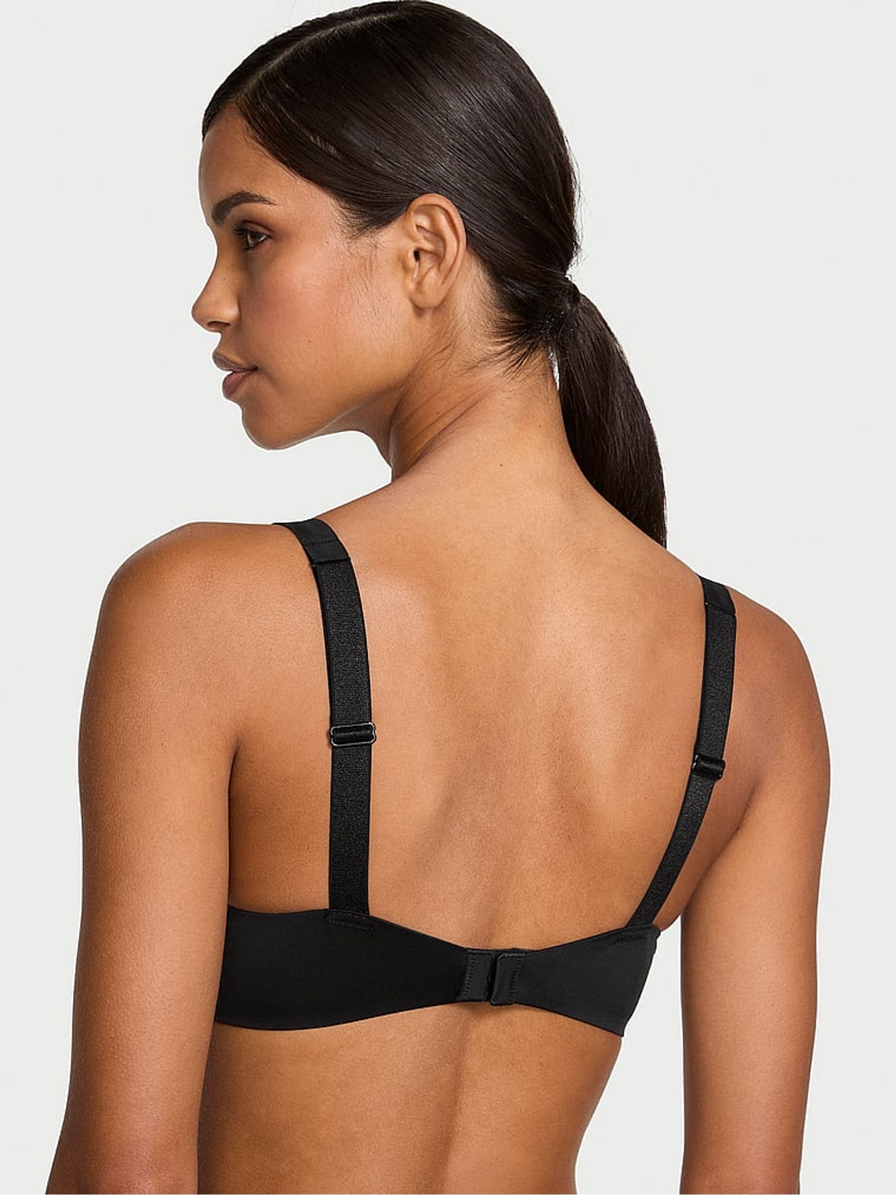 Black Push Up Scattered Shine Strap Bra - Image 2 of 3