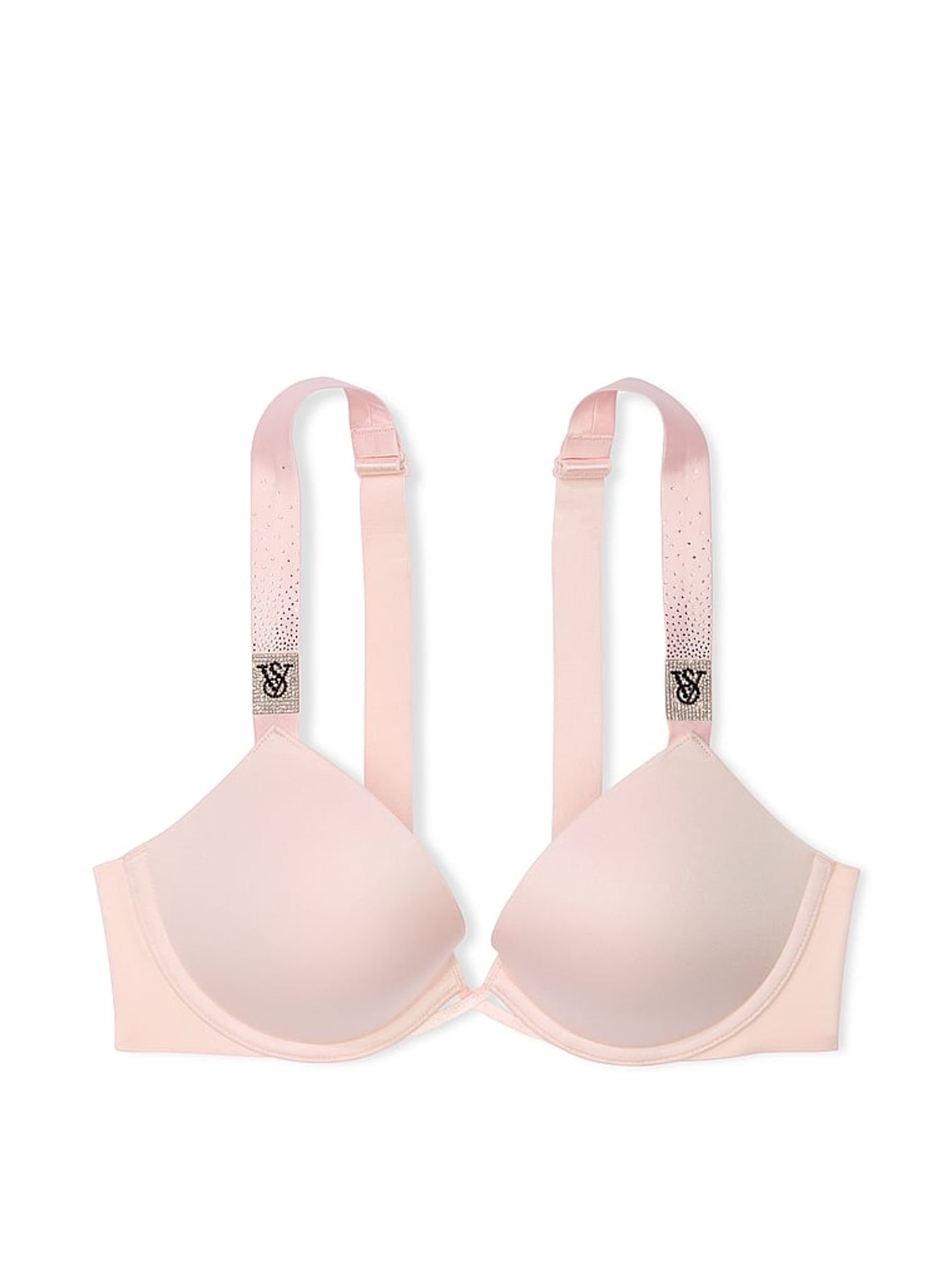 Angel Pink Push Up Scattered Shine Strap Bra - Image 3 of 3