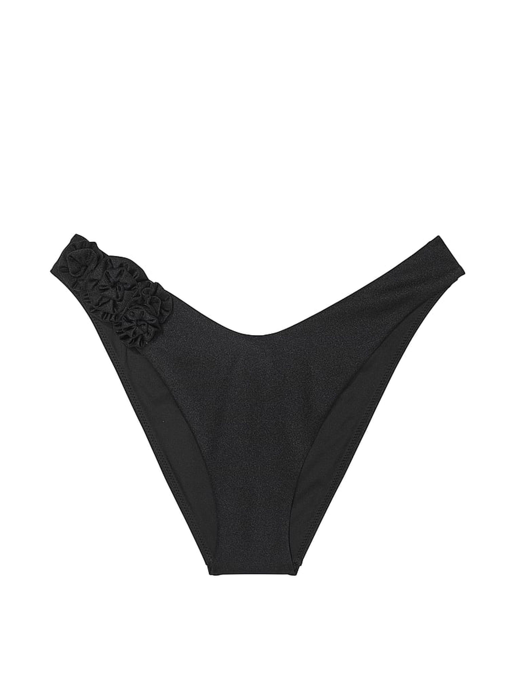 Black Brazilian Rosette Bikini Bottoms - Image 4 of 4