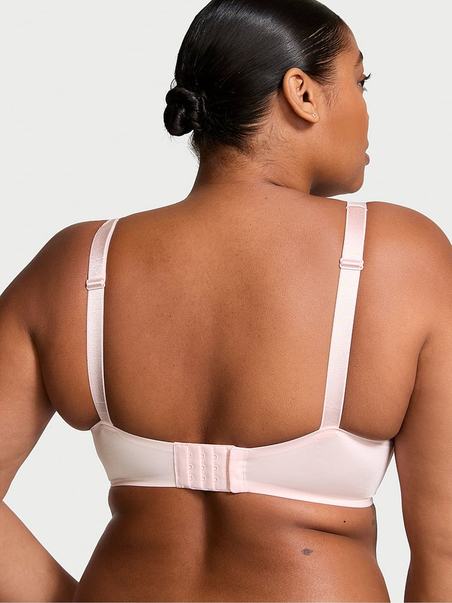 Angel Pink Add 2 Cups Push Up Bombshell Scattered Shine Strap Bra - Image 2 of 3