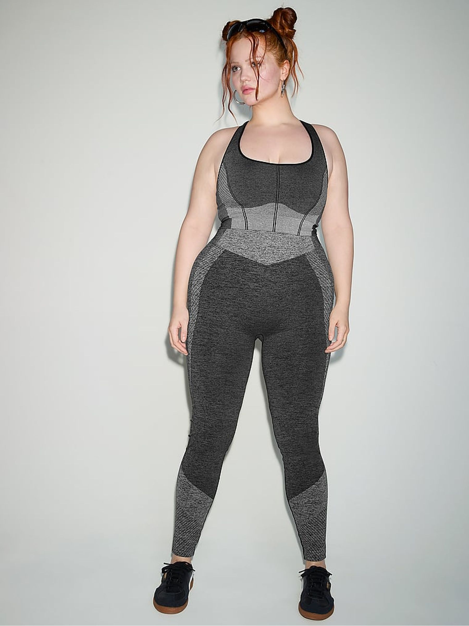 Black Marl Seamless Sports Bra - Image 3 of 4
