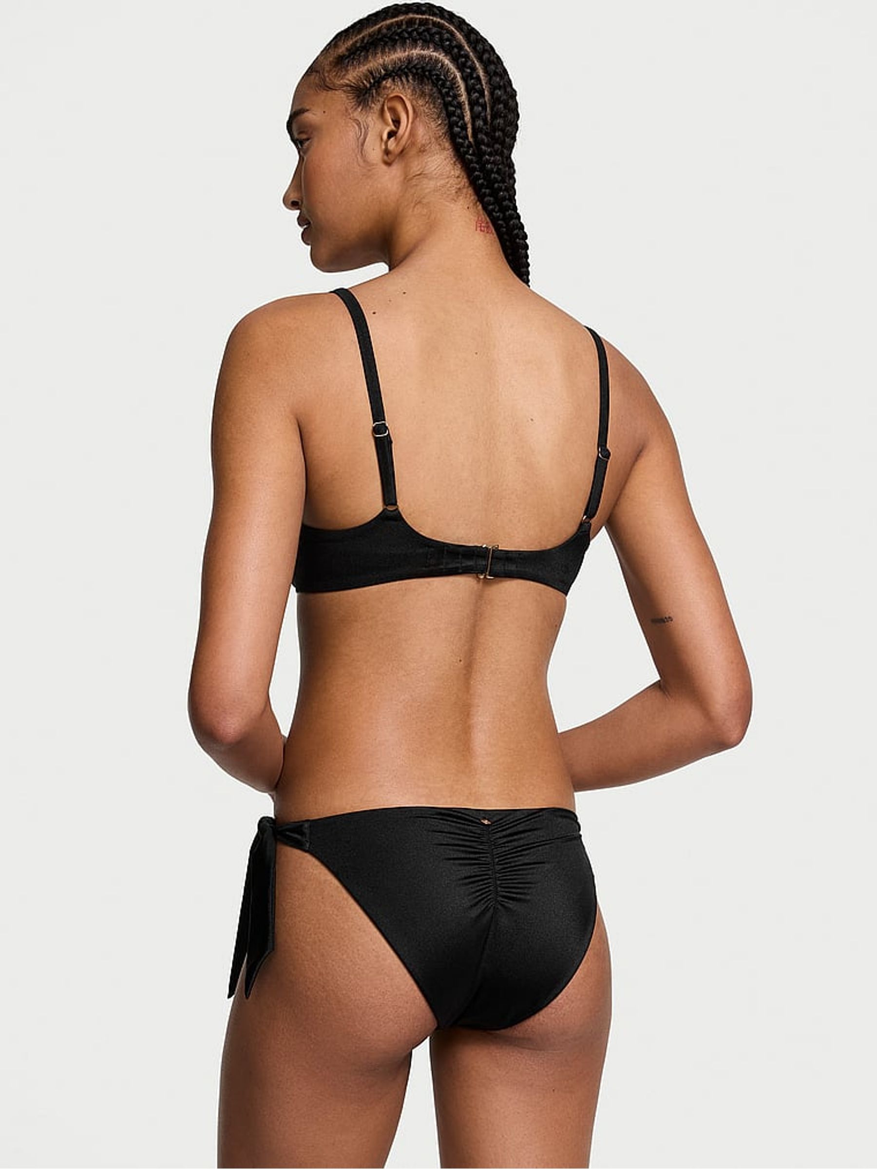 Black Tie Side Bikini Bottoms - Image 2 of 4