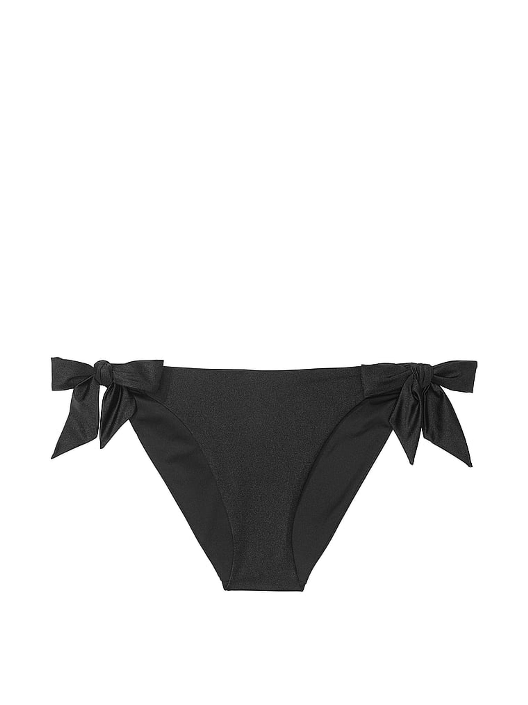 Black Tie Side Bikini Bottoms - Image 4 of 4