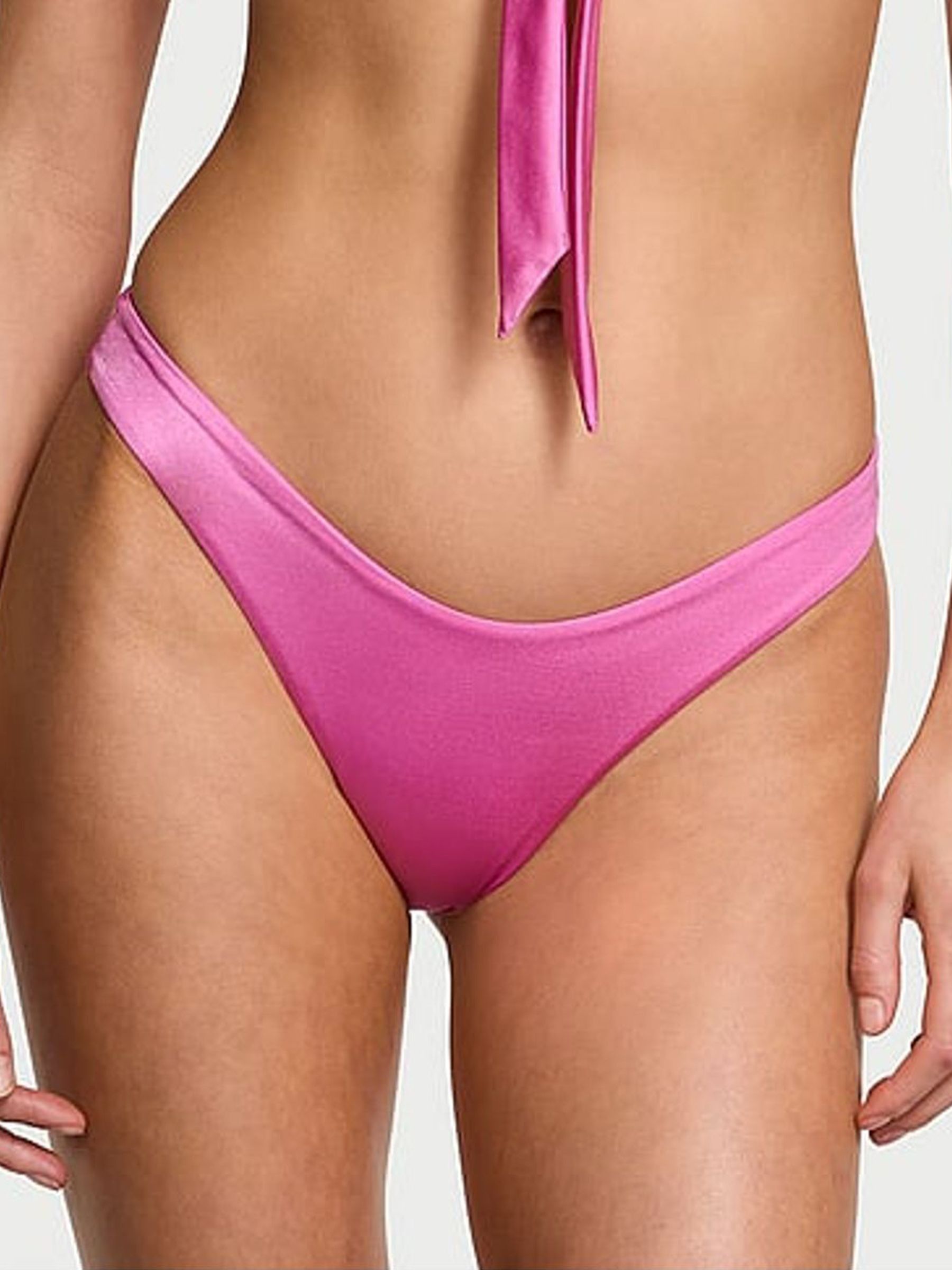 New Peony Pink Brazilian Bikini Bottoms - Image 1 of 4
