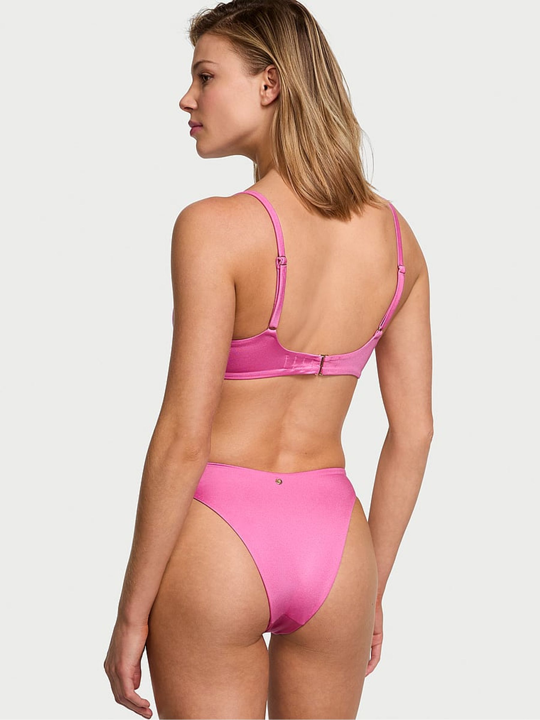 New Peony Pink Brazilian Bikini Bottoms - Image 2 of 4