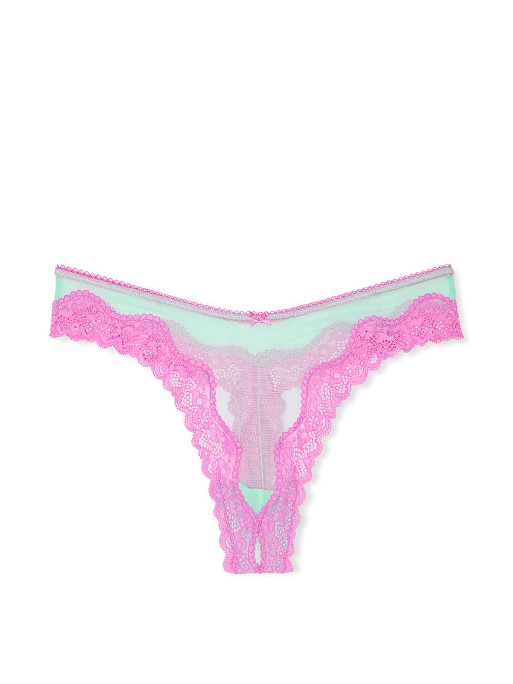 Waterfall Green Thong Knickers - Image 3 of 3