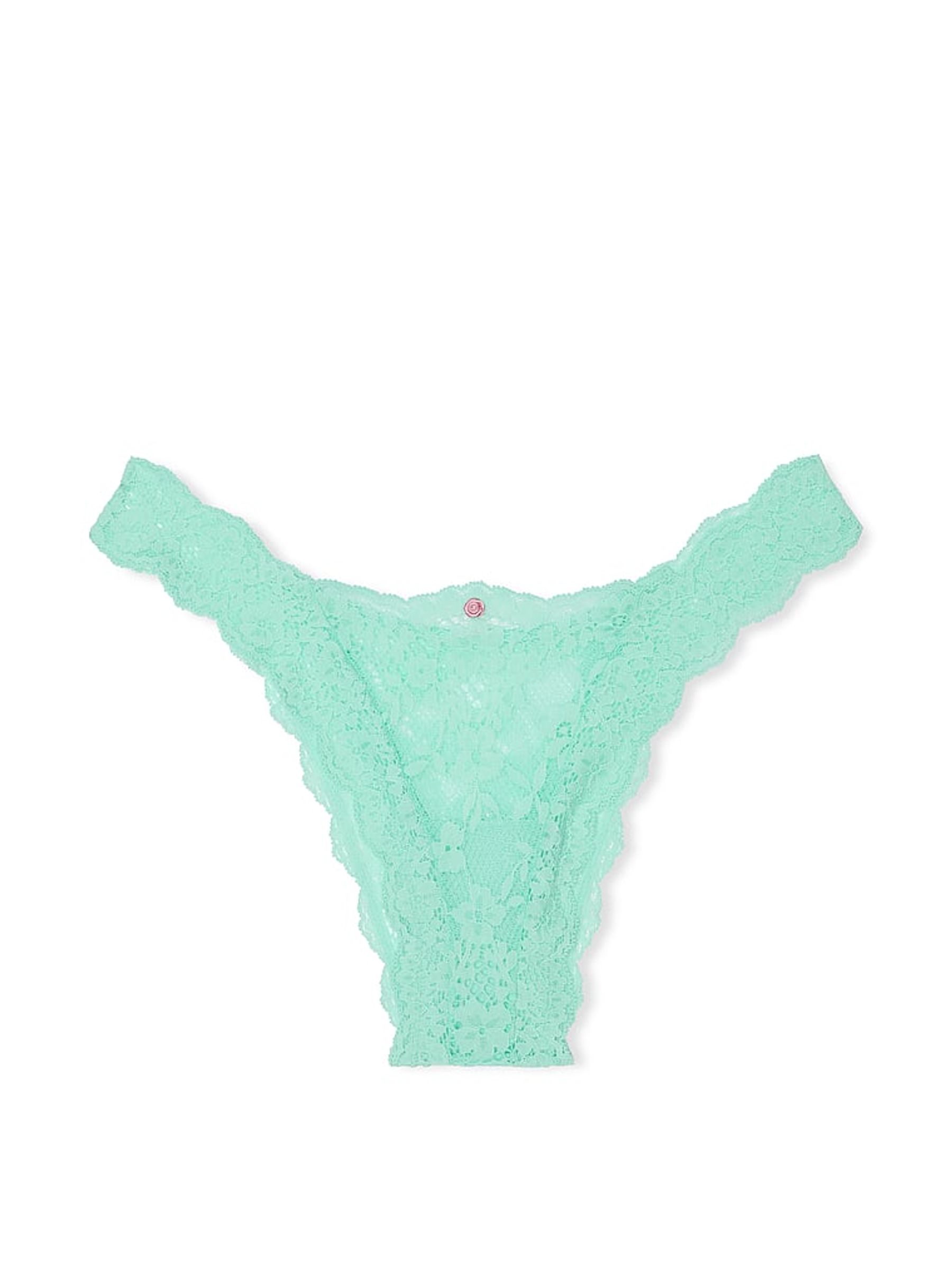 Waterfall Green Brazilian Lace Knickers - Image 3 of 3