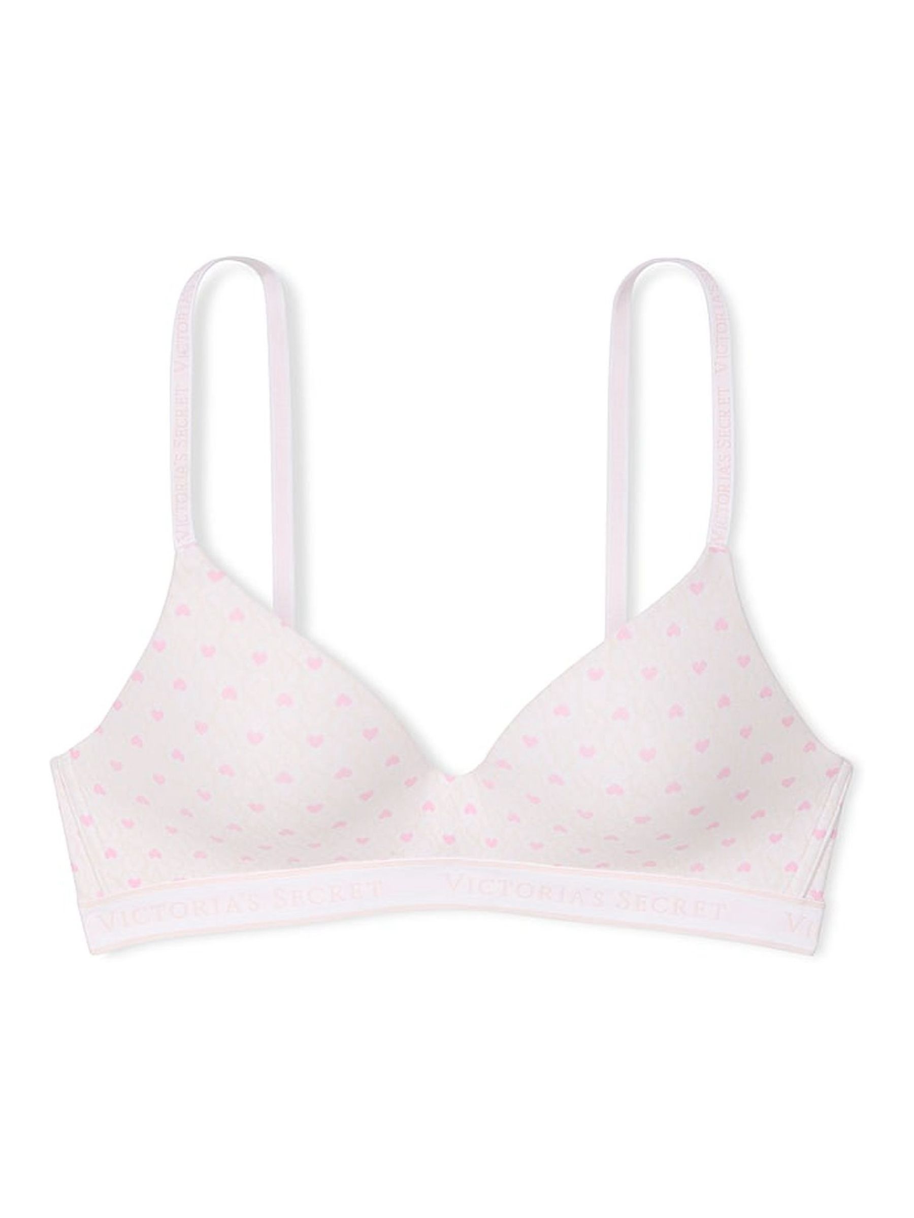 White Heart Lockup Non Wired Lightly Lined Bra - Image 3 of 3