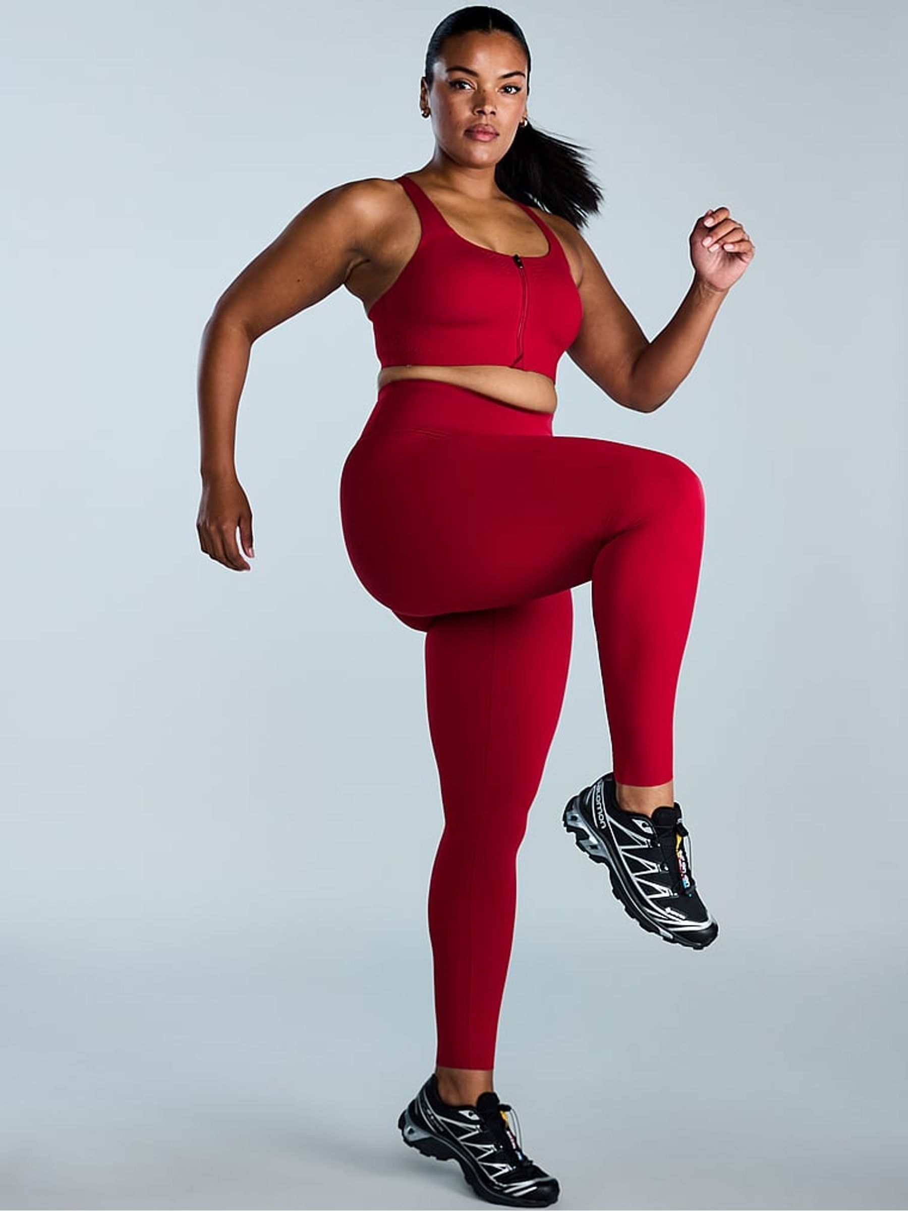 Red Lacquer Front Close Featherweight Max High Support Sports Bra - Image 1 of 3