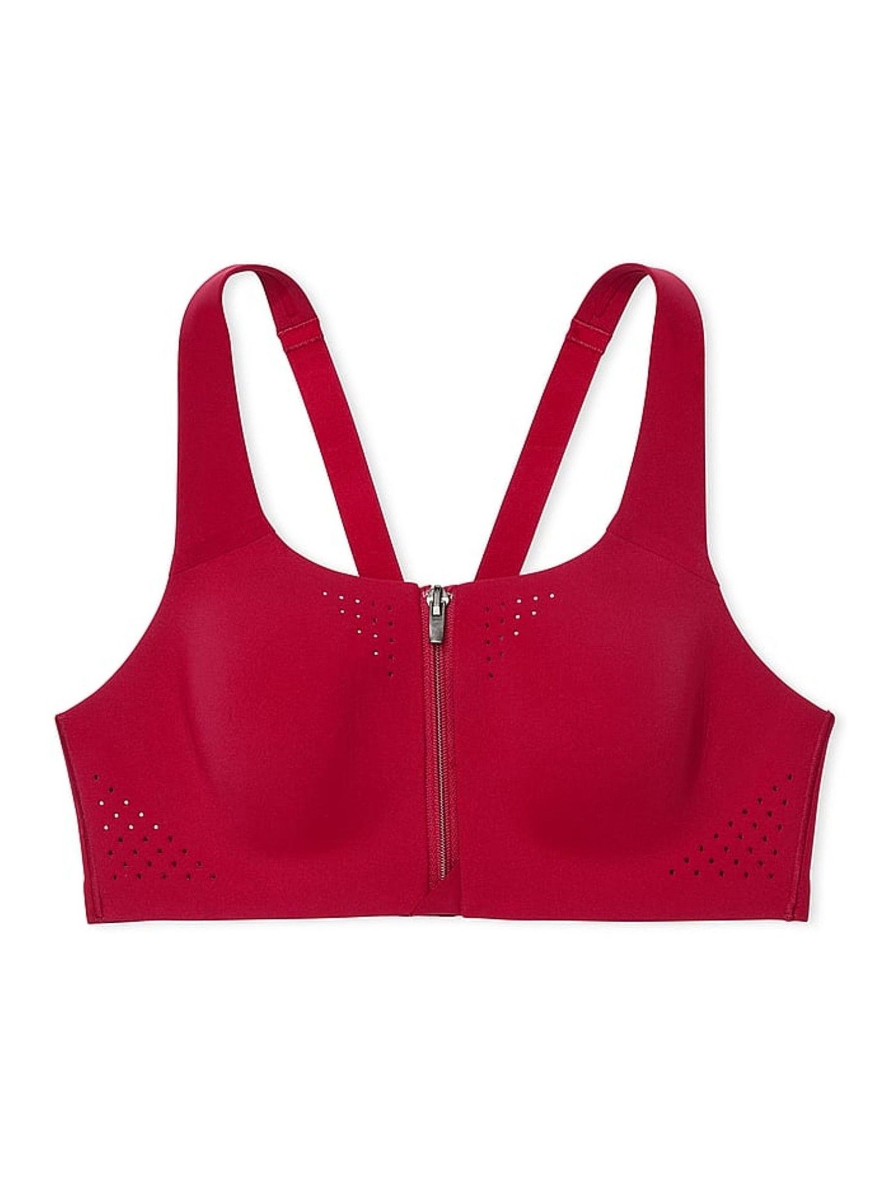 Red Lacquer Front Close Featherweight Max High Support Sports Bra - Image 2 of 3