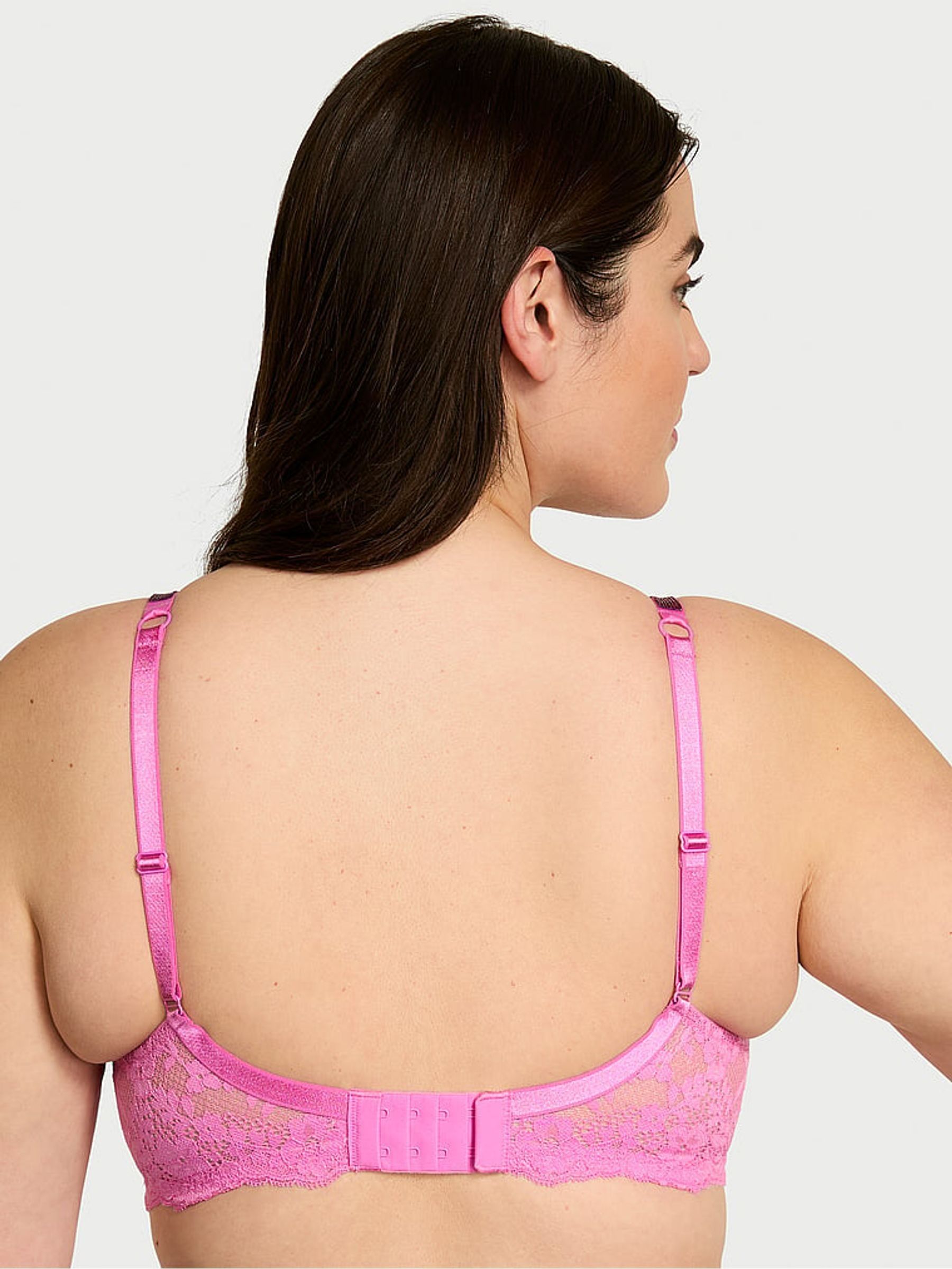 New Peony Pink Full Cup Support Twinkle Strap Bra - Image 2 of 4