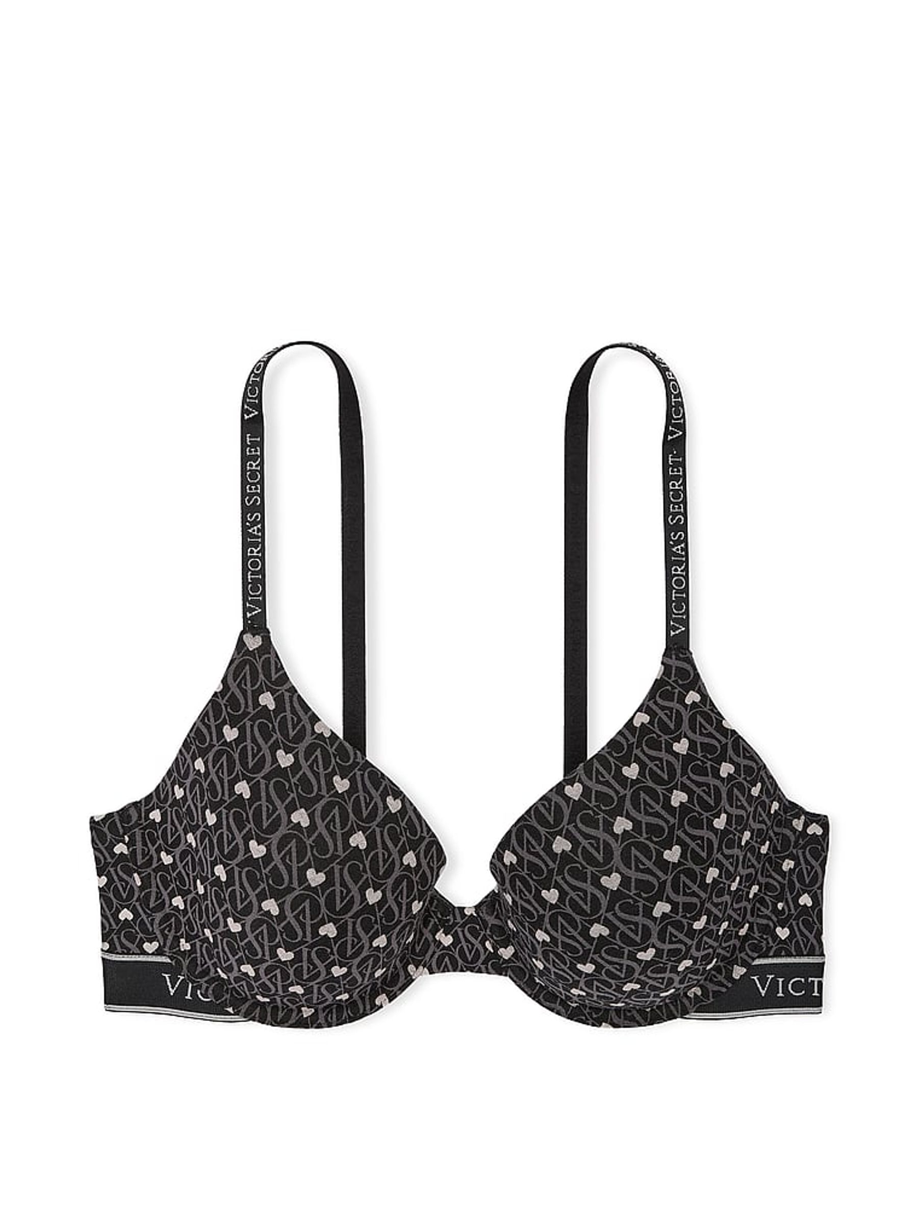 Black Heart Full Cup Lightly Lined Bra - Image 1 of 2