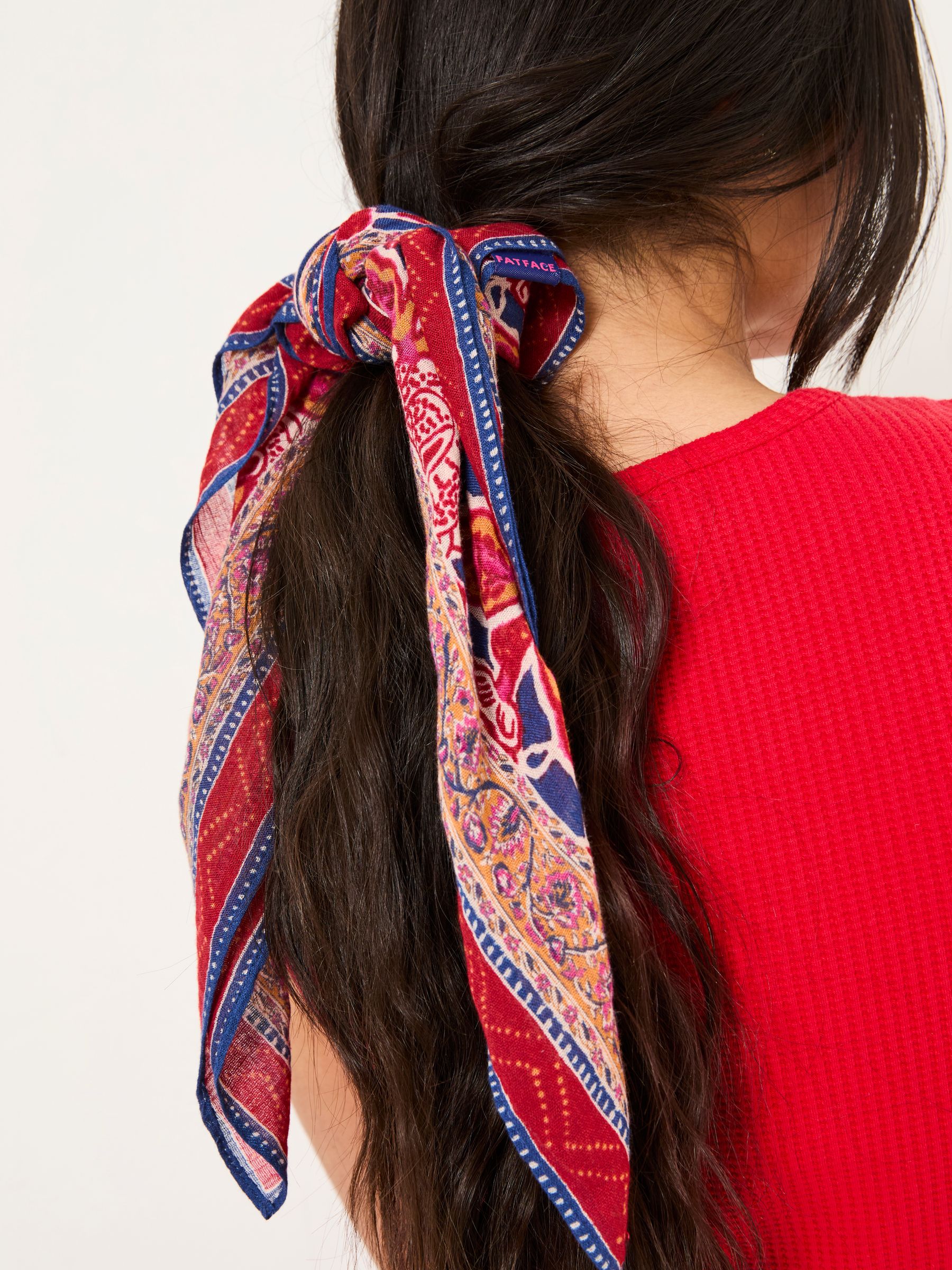 Blue Utopia Printed Hair Scarf - Image 3 of 5