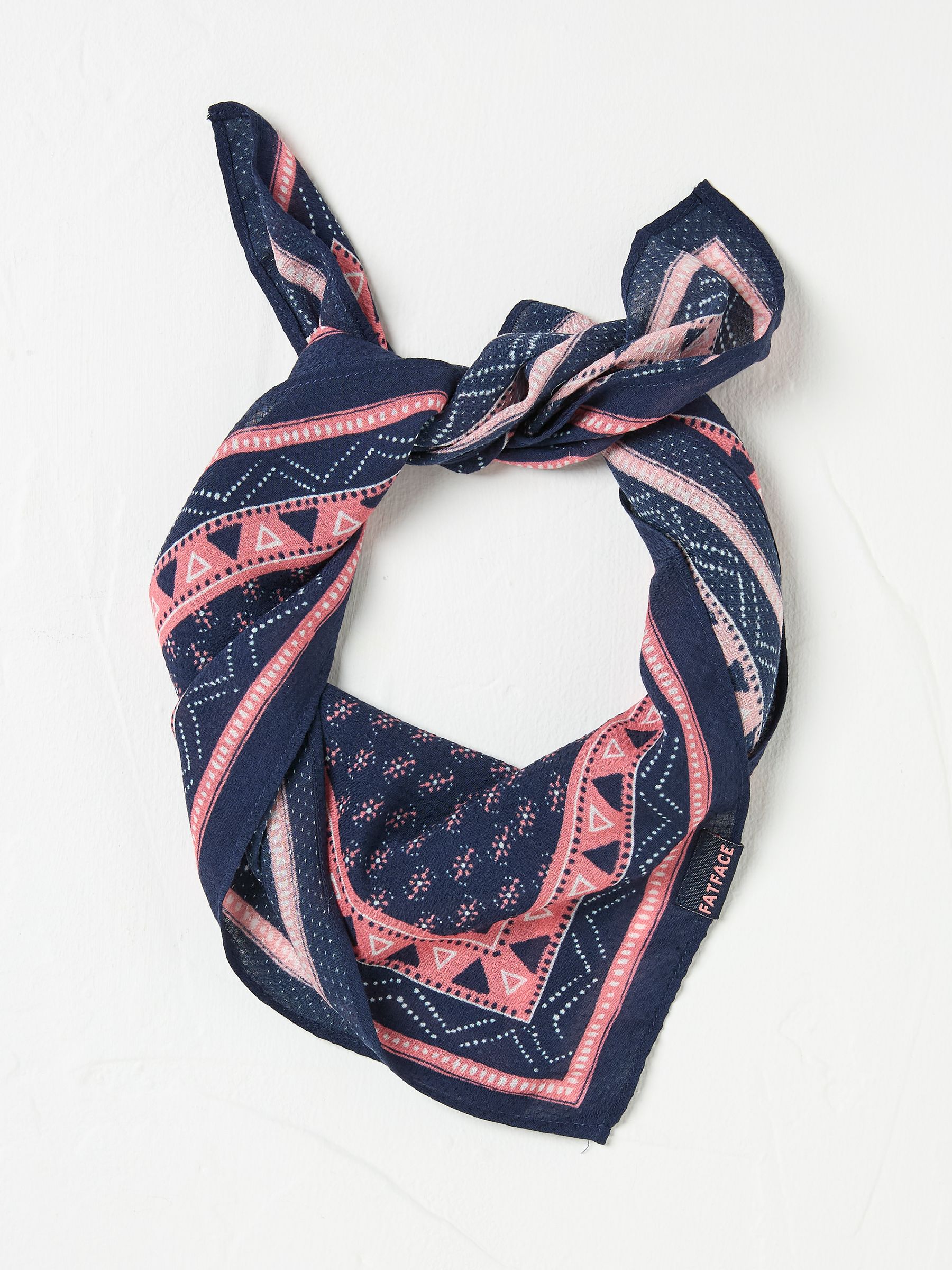 Navy Dobby Square Scarf - Image 1 of 2