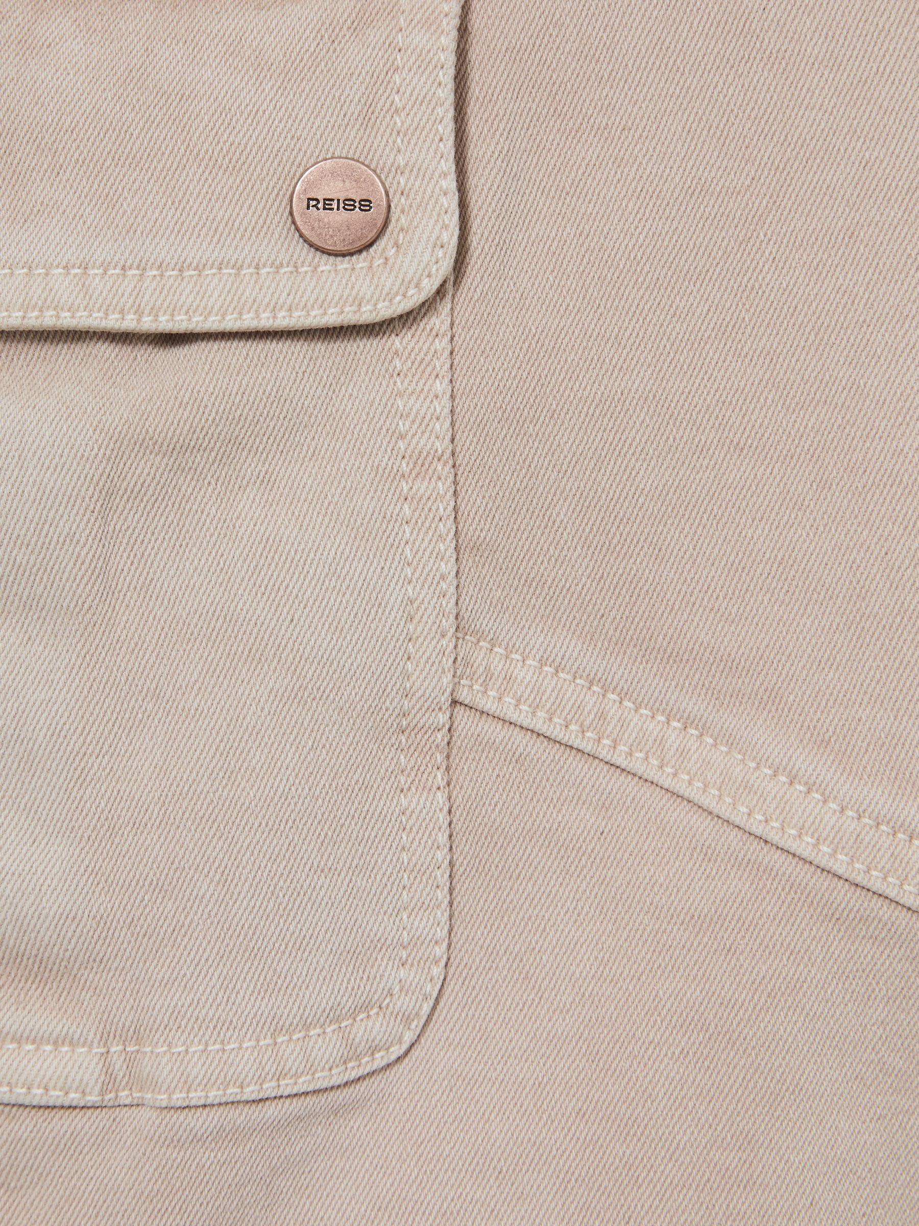 4-9 yrs Straight-Leg Patch Pocket Jeans in Camel - Image 4 of 4