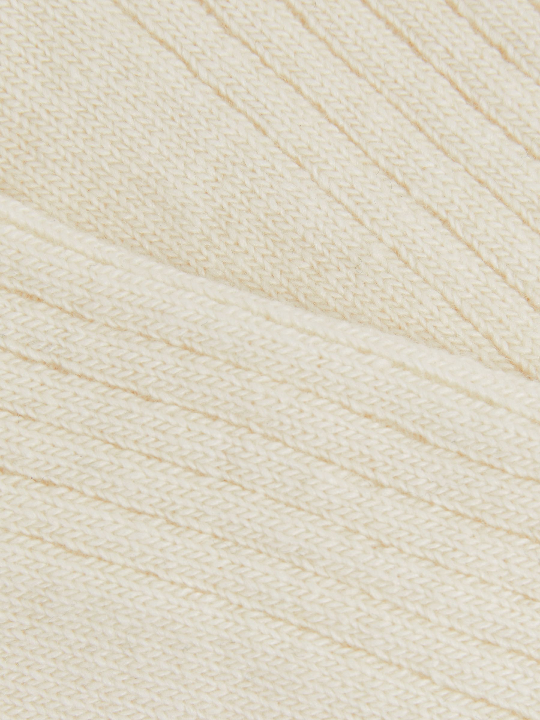 Ribbed Socks With Wool And Cashmere in Ecru - Image 3 of 3