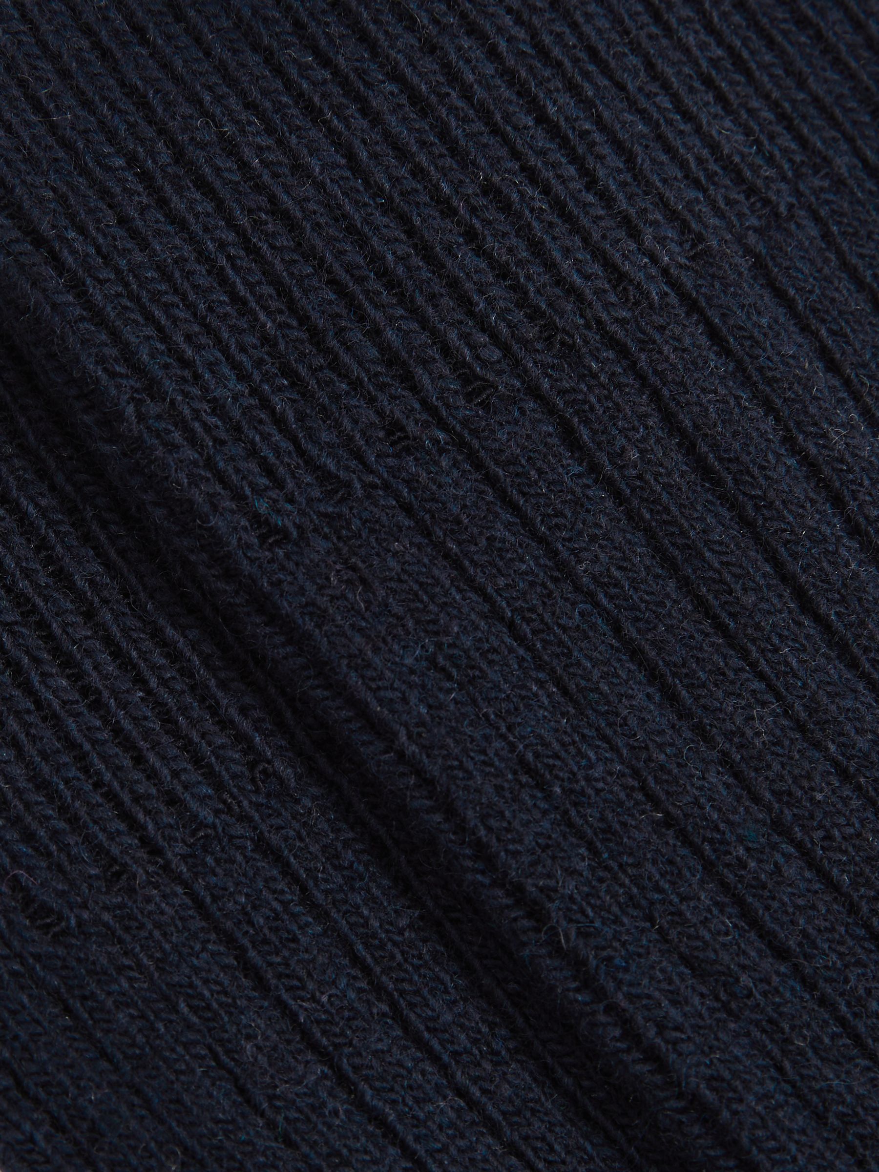 Ribbed Socks With Wool And Cashmere in Navy - Image 3 of 3