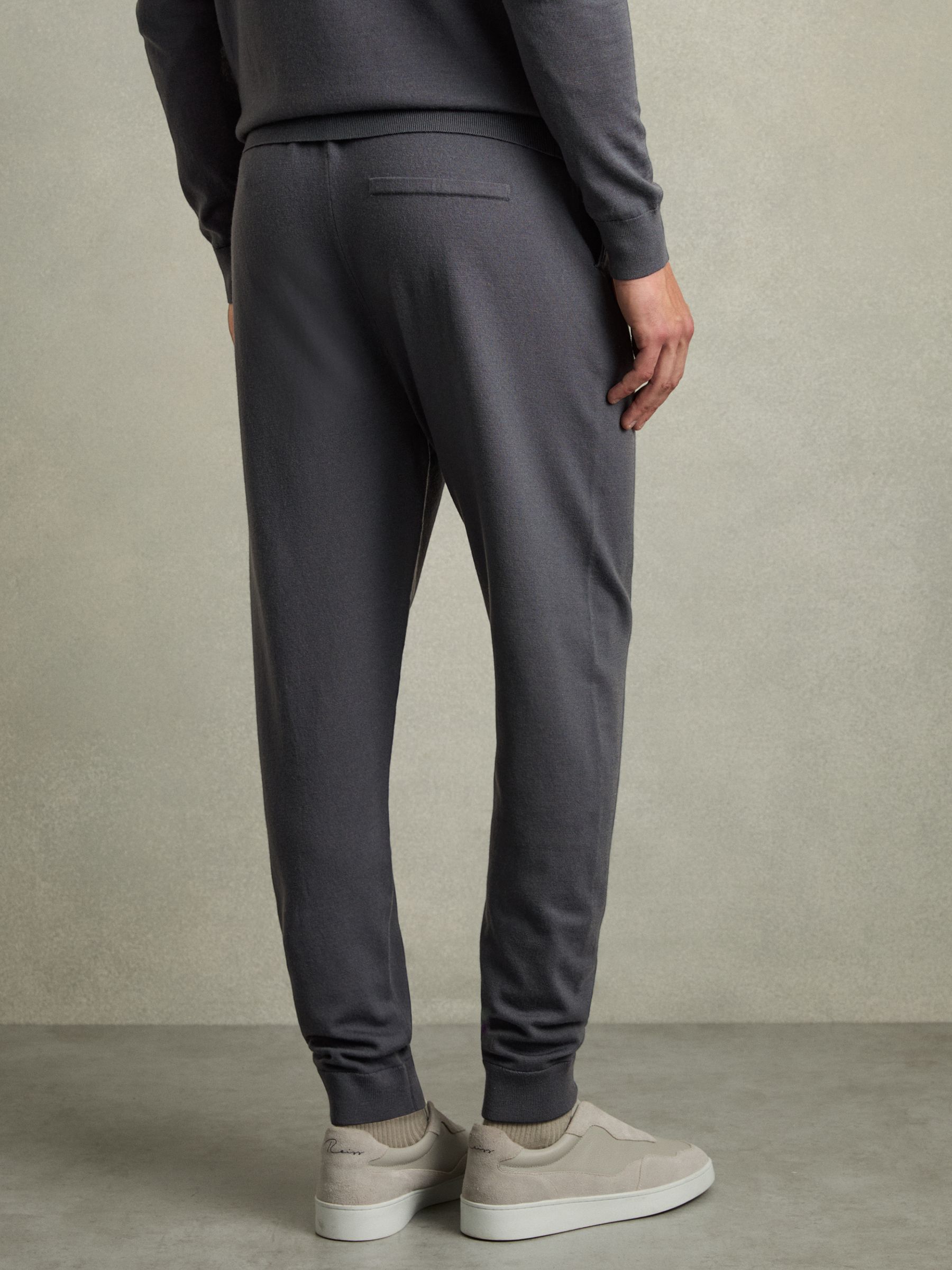 Merino-Blend Stretch Joggers in Blackened Blue - image 5