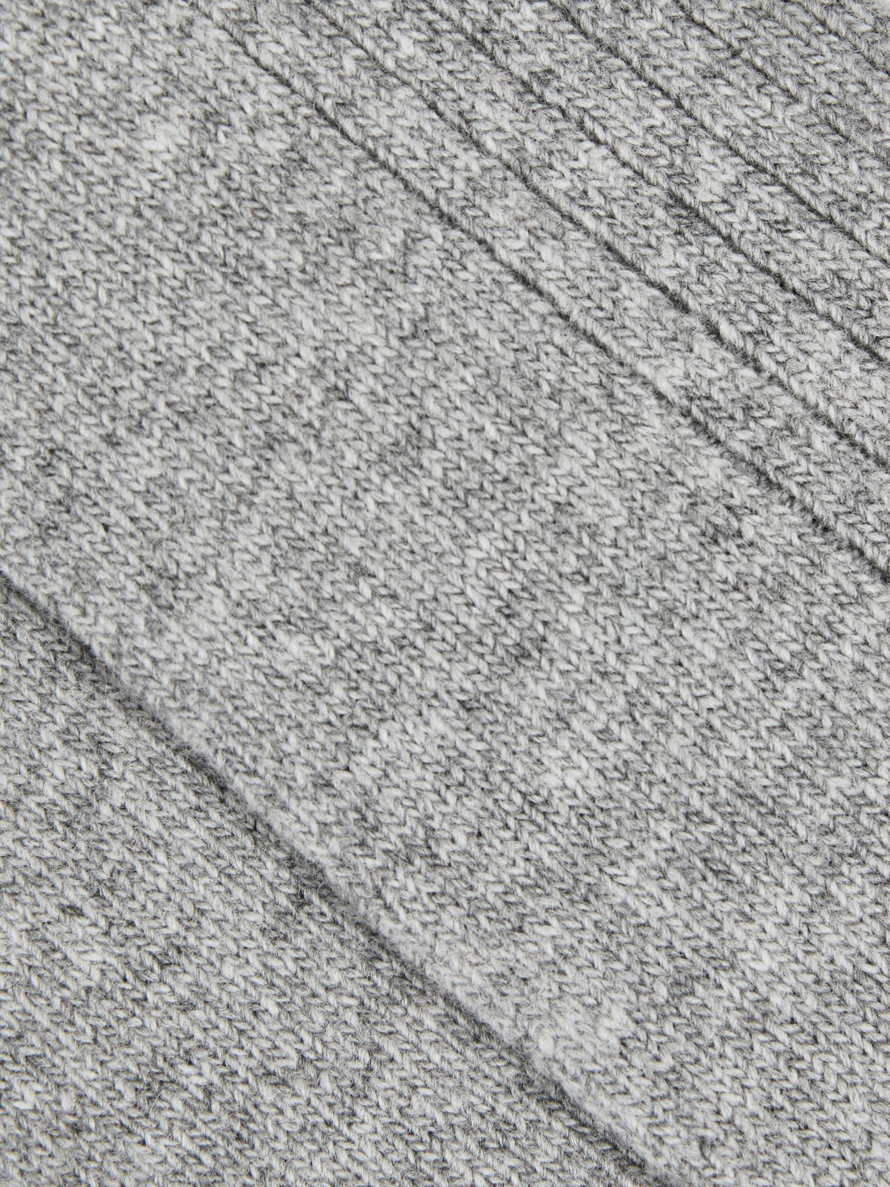 Ribbed Socks With Wool And Cashmere in Soft Grey - Image 3 of 3