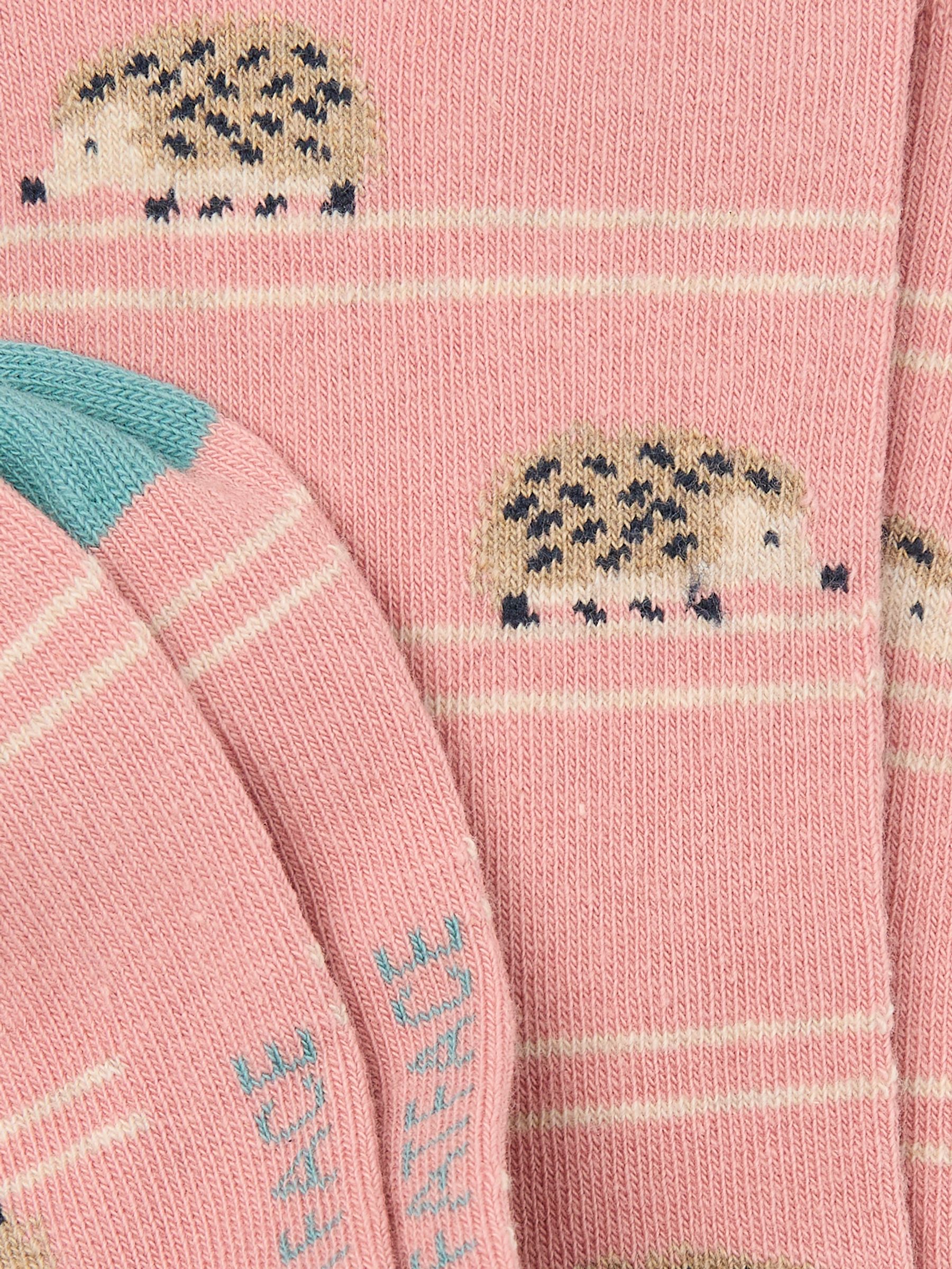 Pink Hedgehog Socks - Image 2 of 2