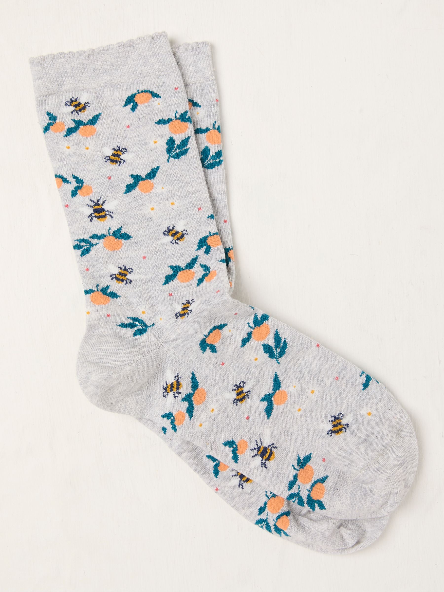 Grey Bee Socks - Image 1 of 2