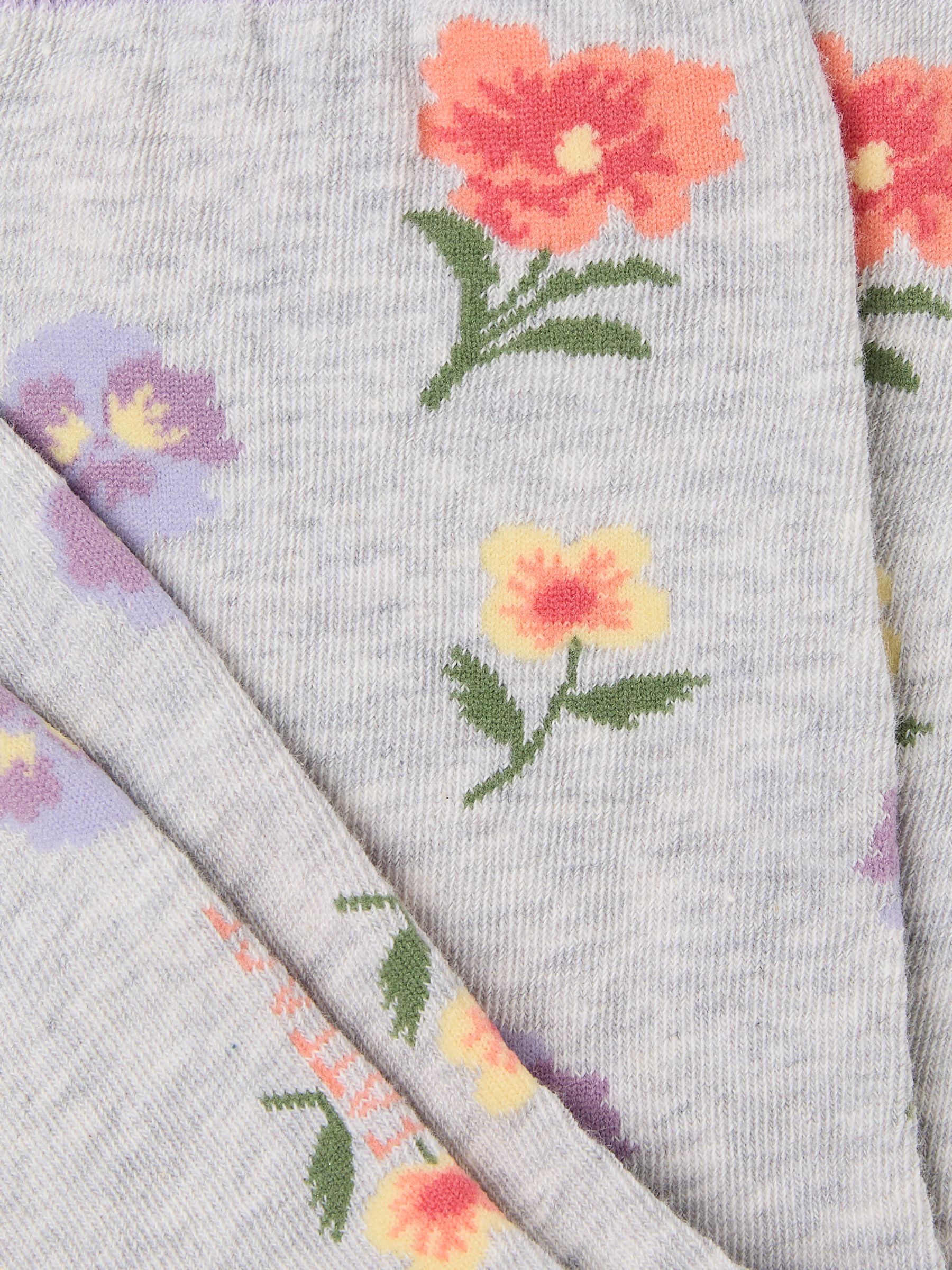 Grey Pansy Socks - Image 2 of 2