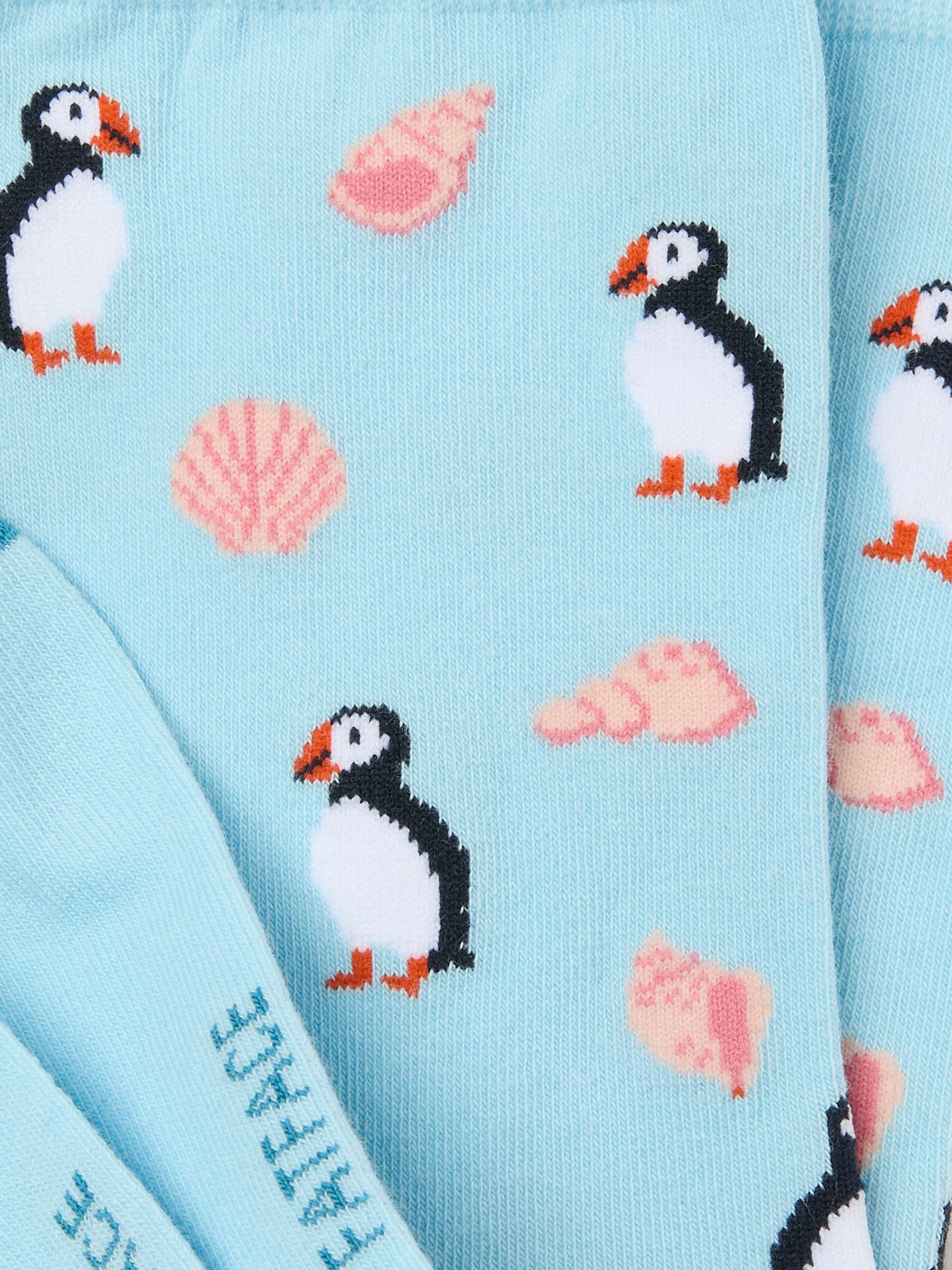 Blue Puffin Socks - Image 2 of 2