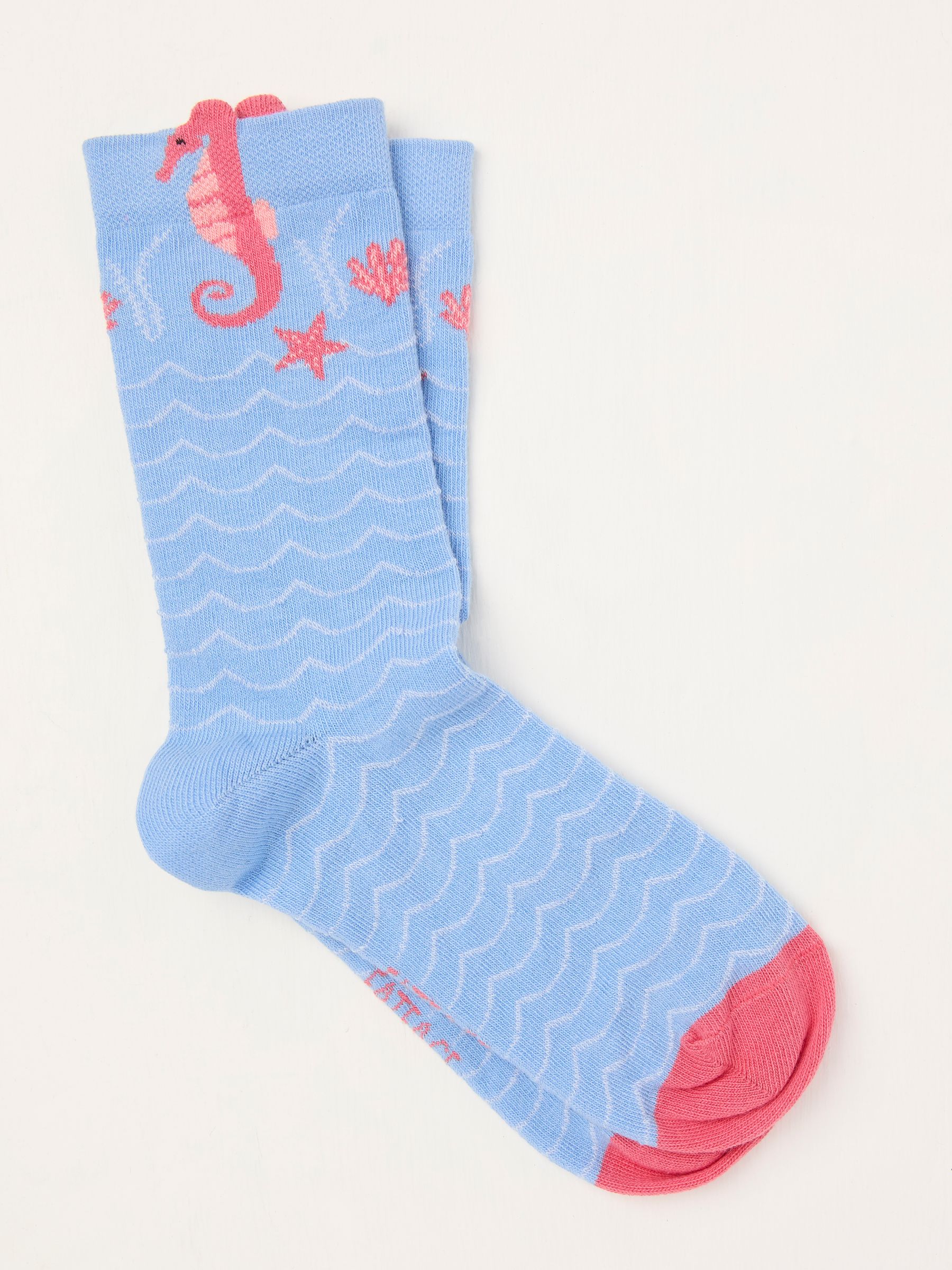 Blue Seahorse Socks - Image 1 of 2