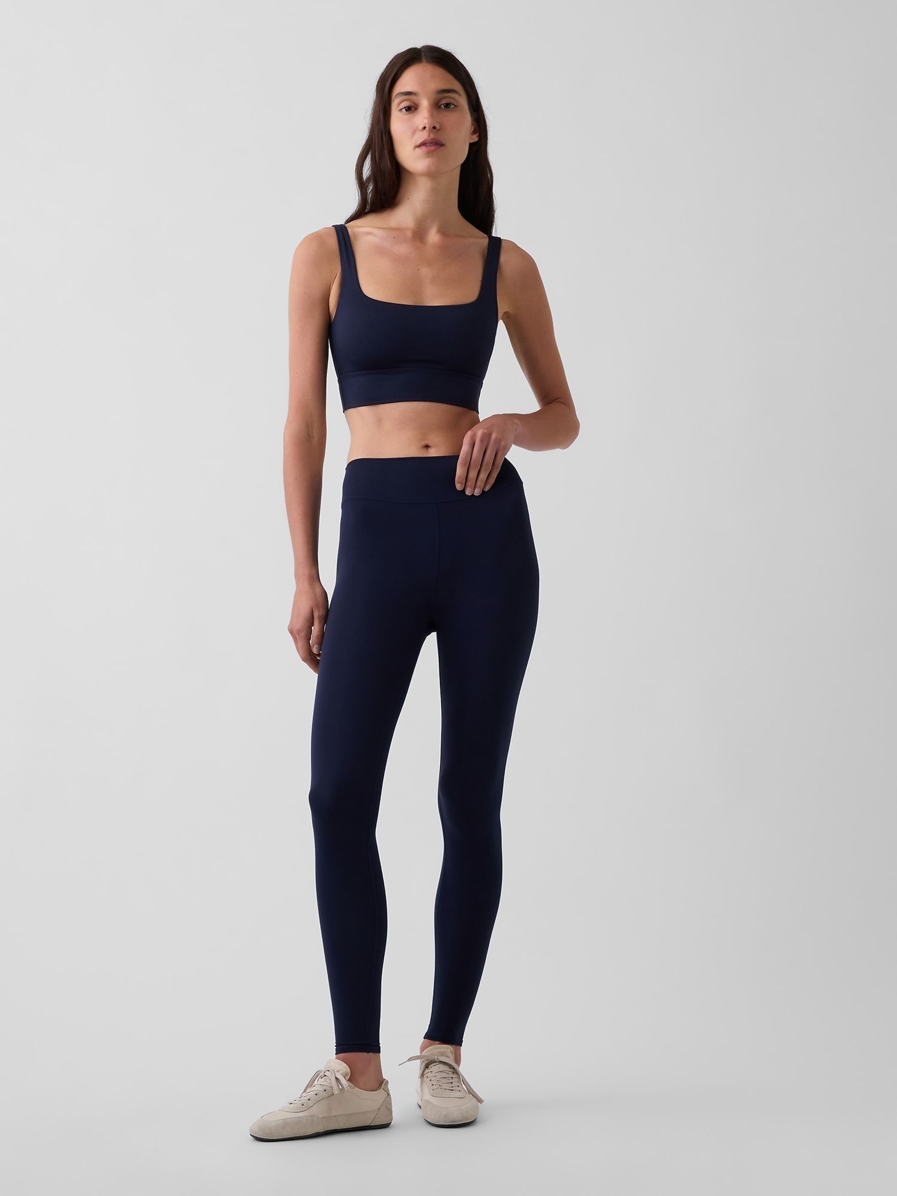 Navy GapFit Smooth High Waisted Leggings - Image 4 of 5