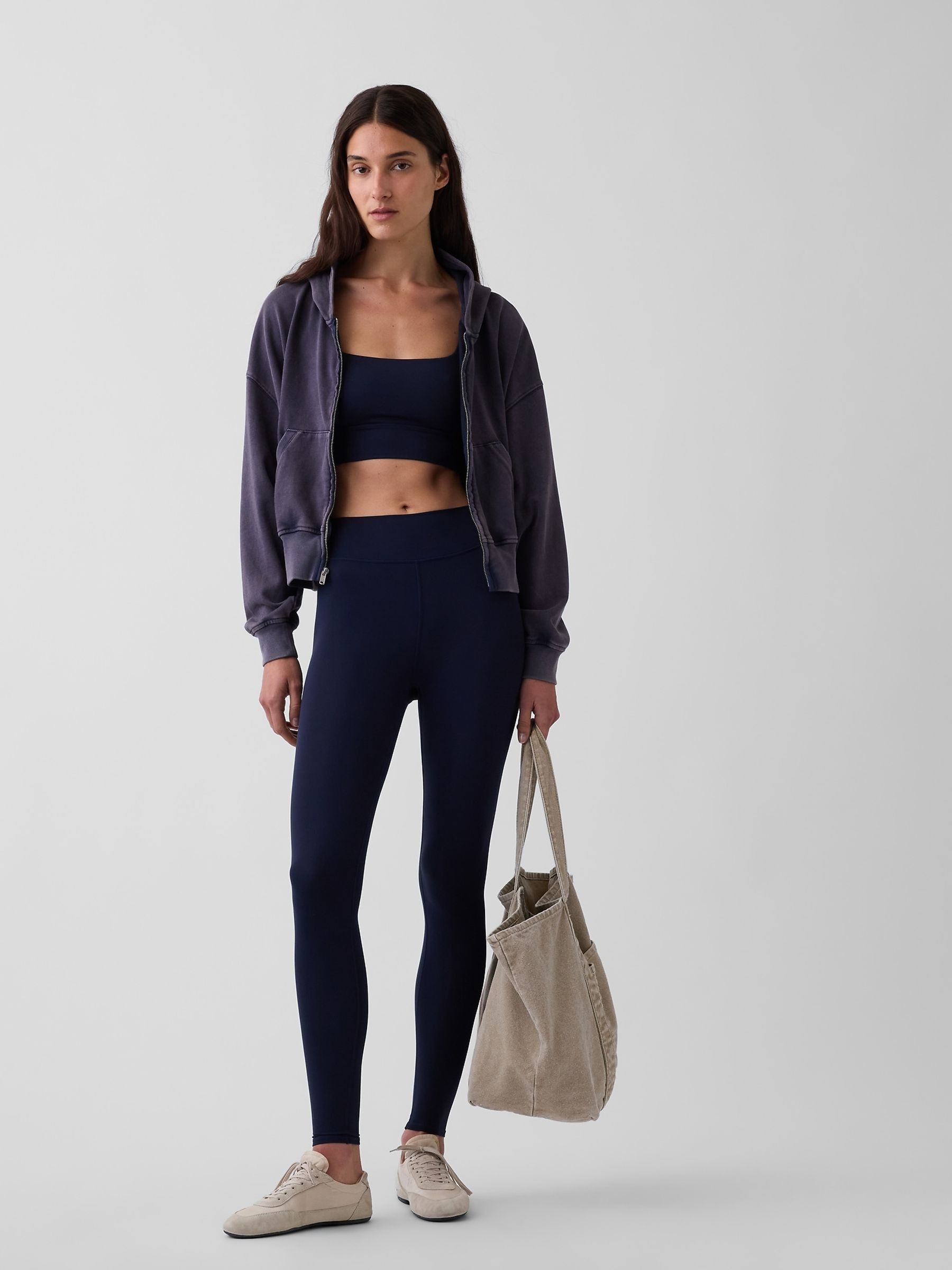 Navy GapFit Smooth High Waisted Leggings - Image 5 of 5