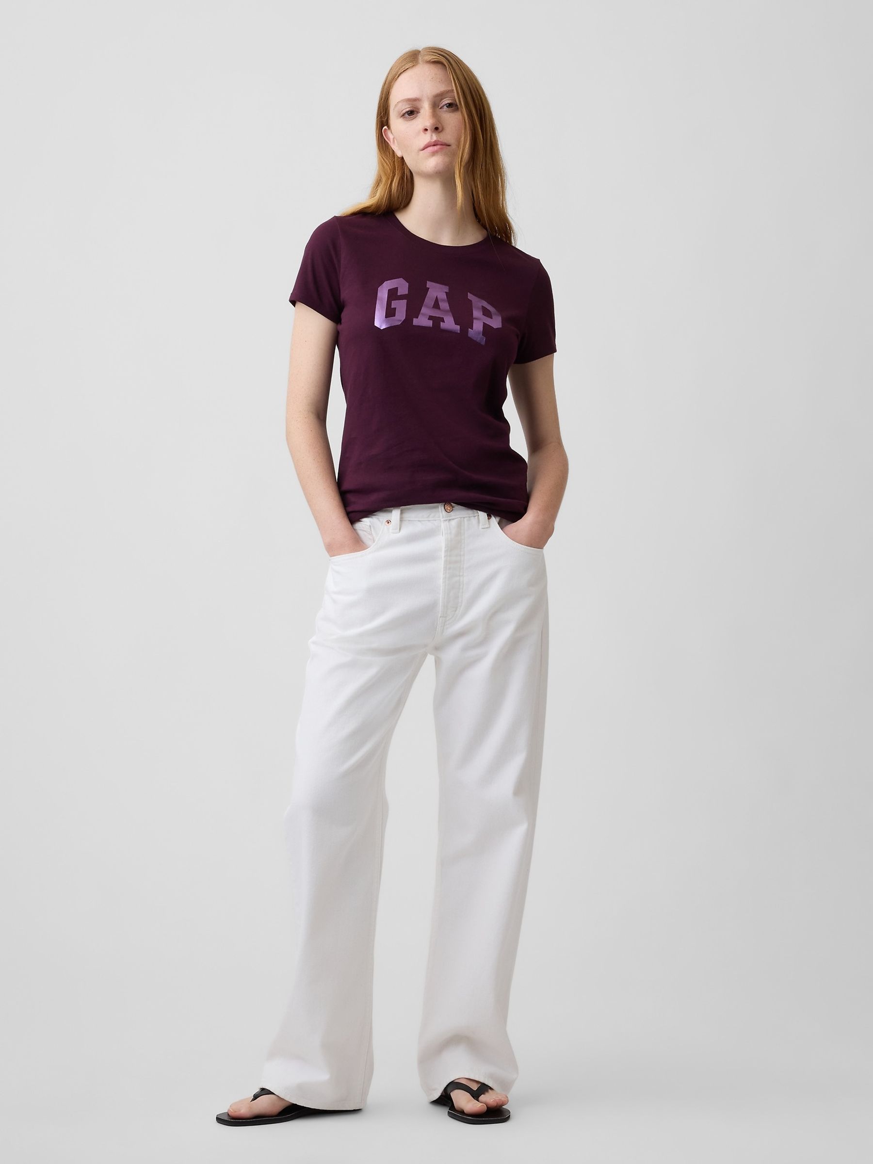 Burgundy/Purple Logo Short Sleeve T-Shirt - Image 3 of 4