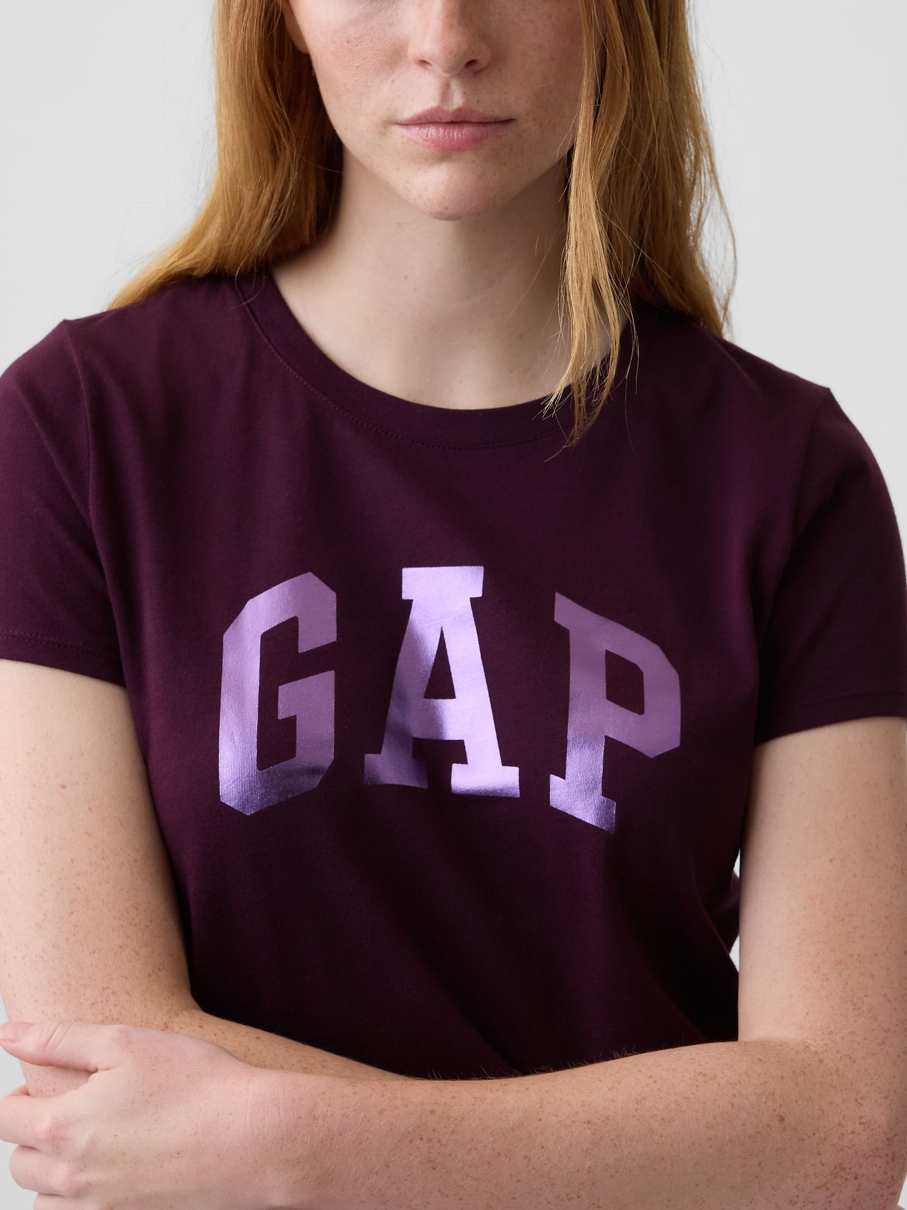 Burgundy/Purple Logo Short Sleeve T-Shirt - Image 4 of 4