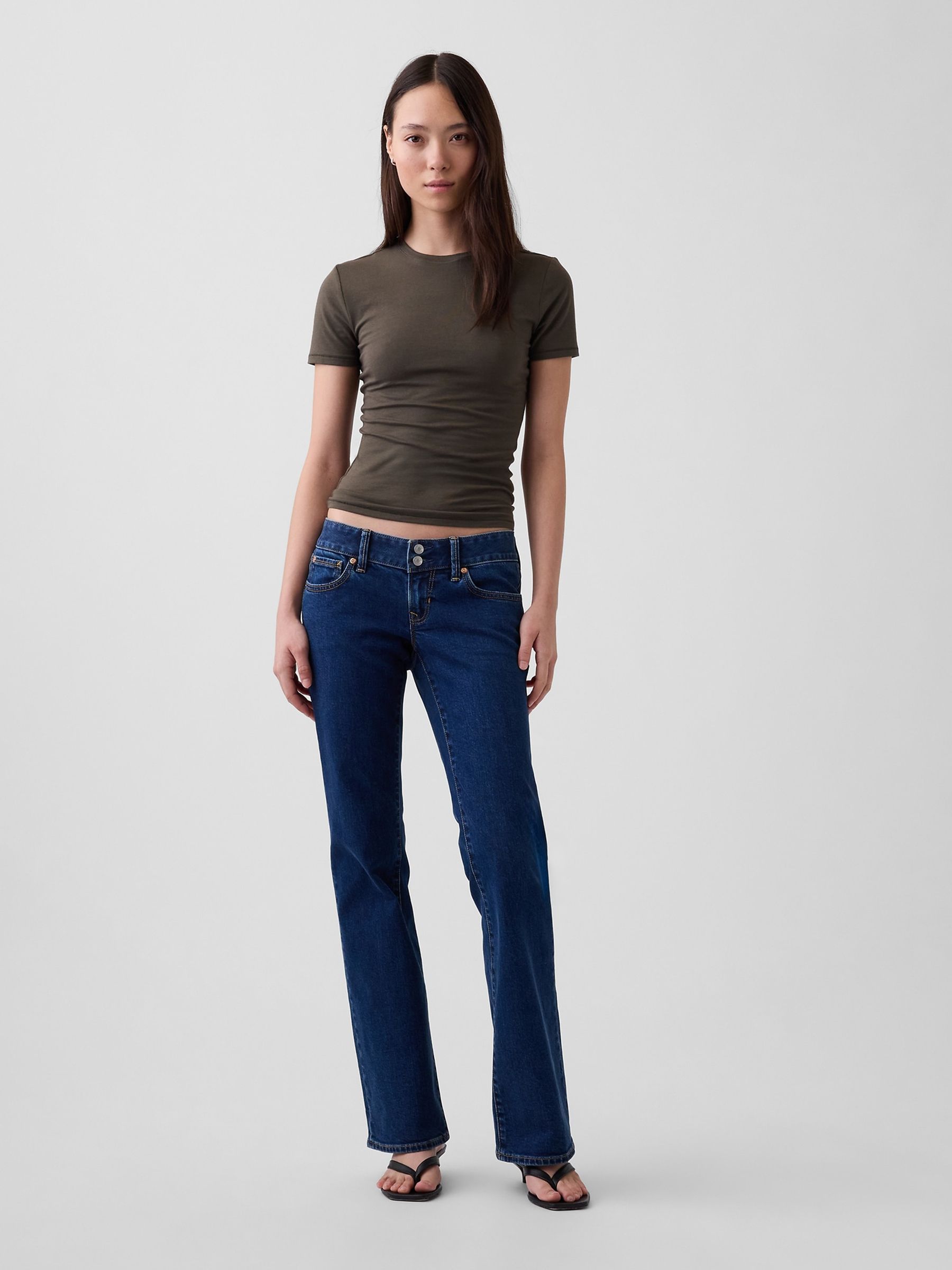 Olive Brown CloseKnit Jersey Short Sleeve T-Shirt - Image 3 of 4