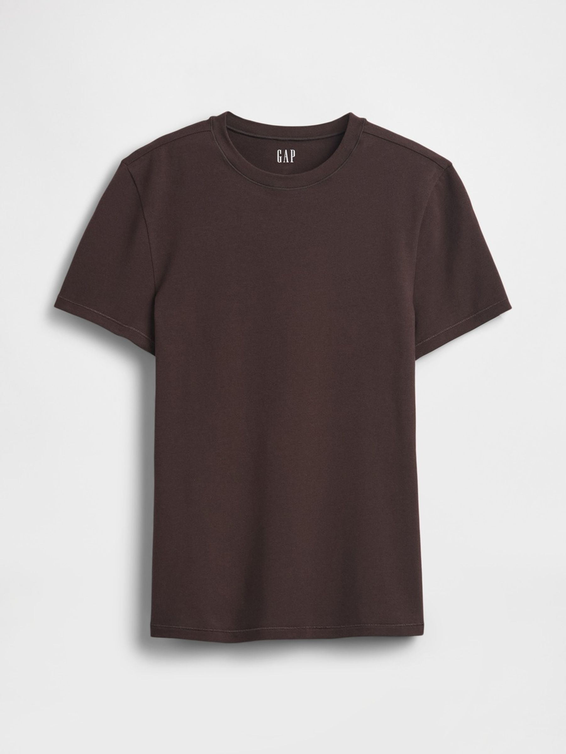 Chocolate Brown CloseKnit Jersey Short Sleeve T-Shirt - Image 4 of 4 Chocolate Brown CloseKnit Jersey Short Sleeve T-Shirt - Image 4 of 4
