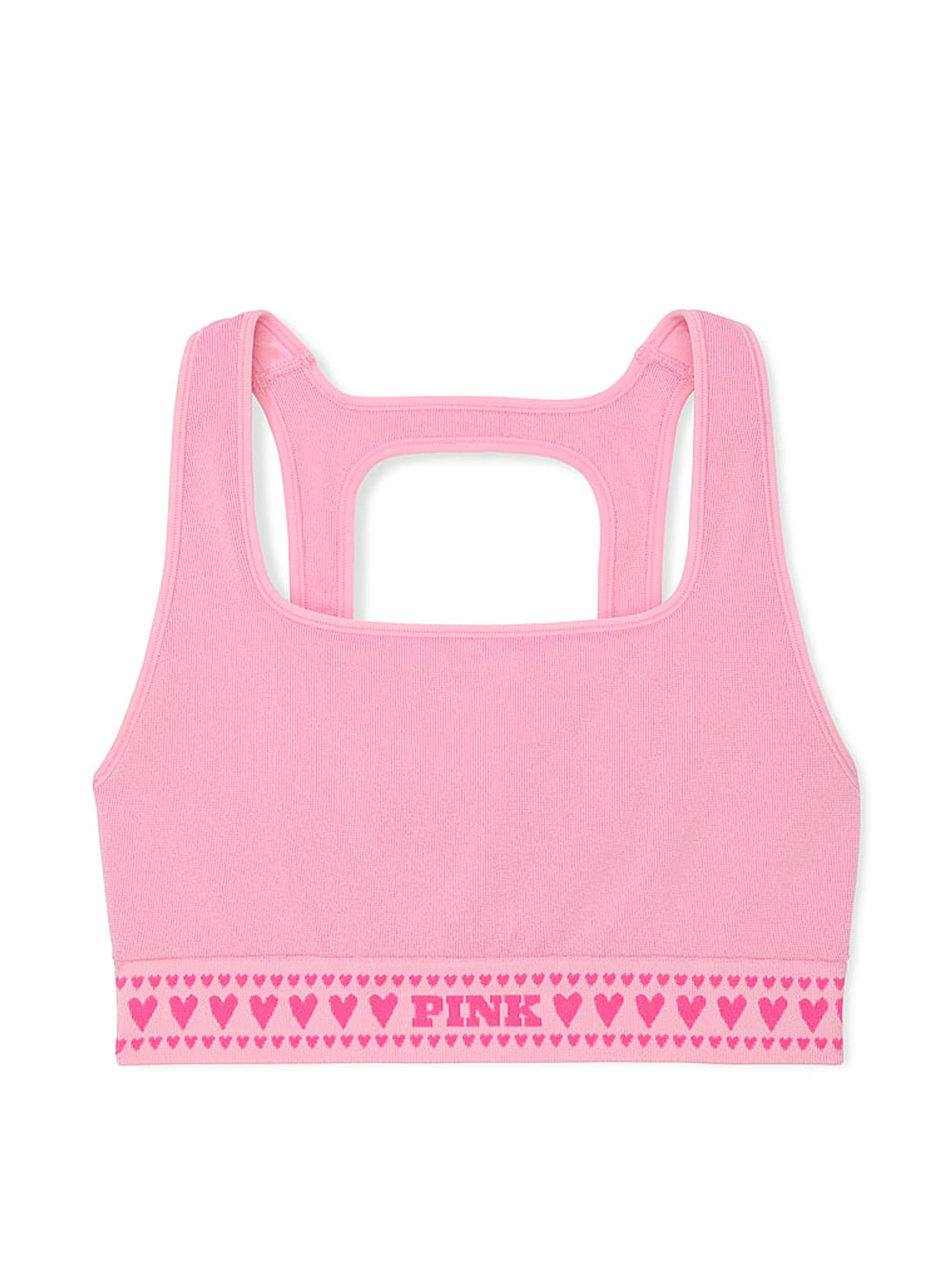 Dusk Pink Seamless Longline Bra - Image 3 of 3