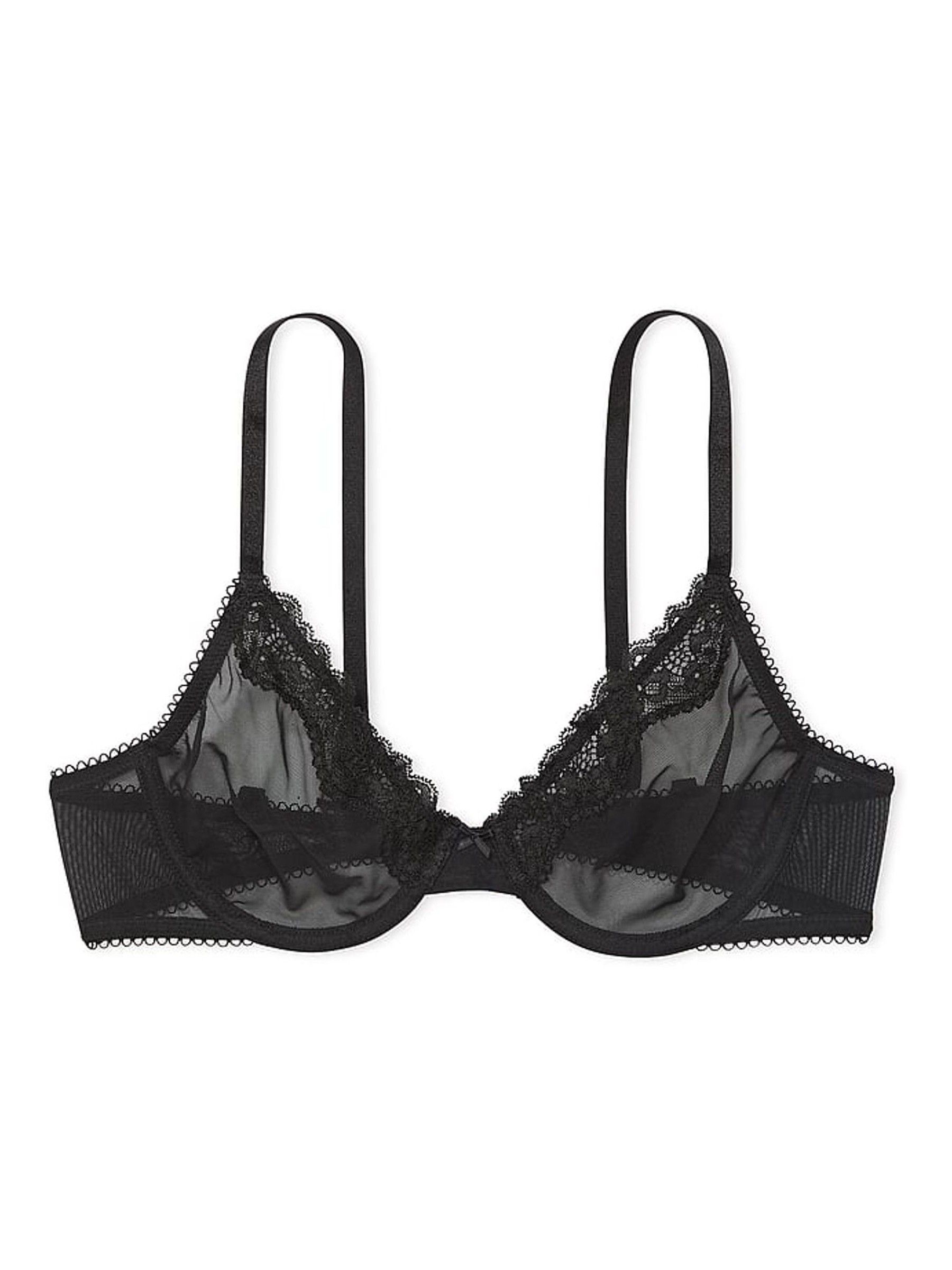 Black Unlined Demi Bra - Image 3 of 3