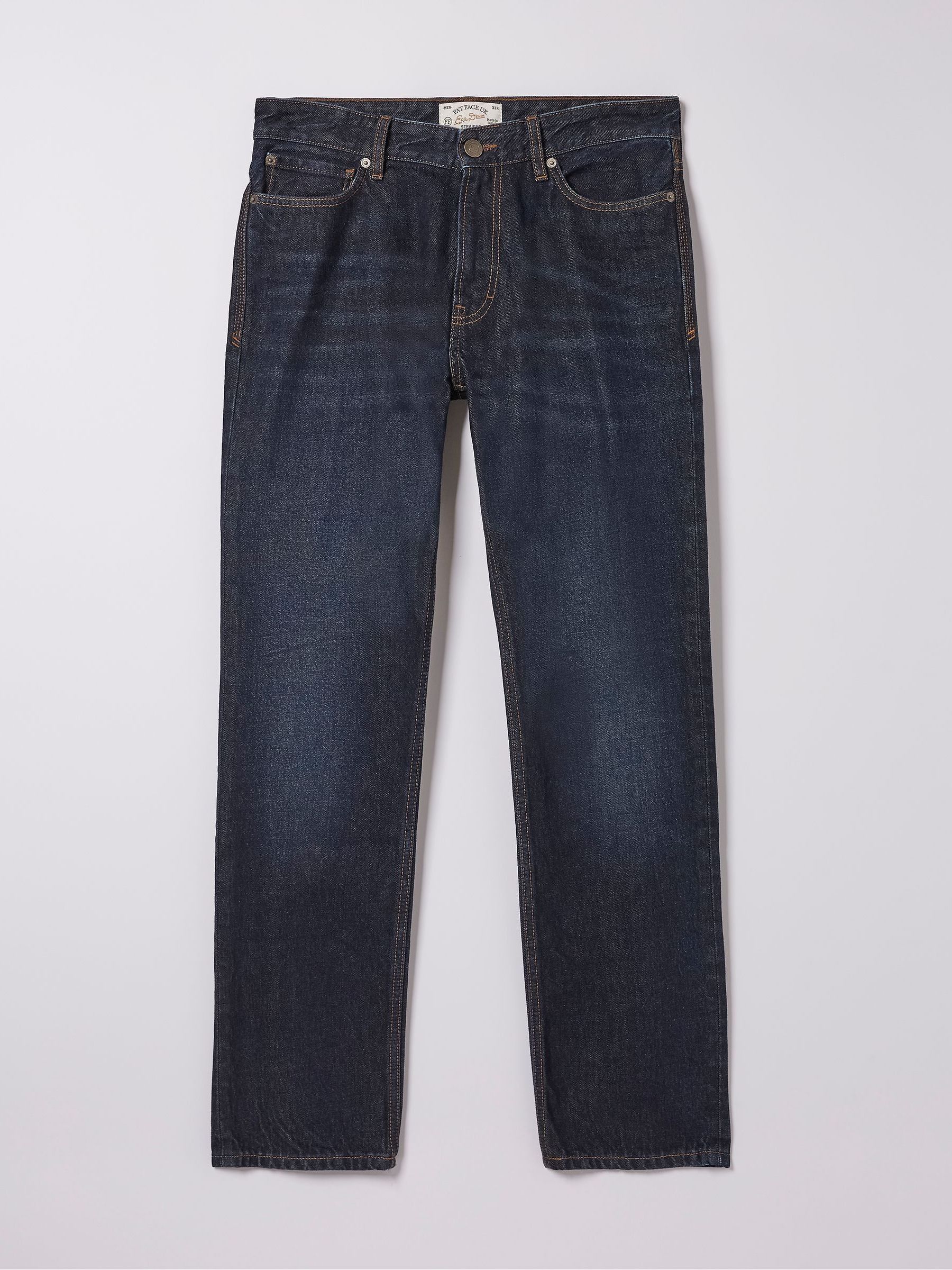 Blue Straight Dark Vintage Wash Jeans - Image 1 of 1