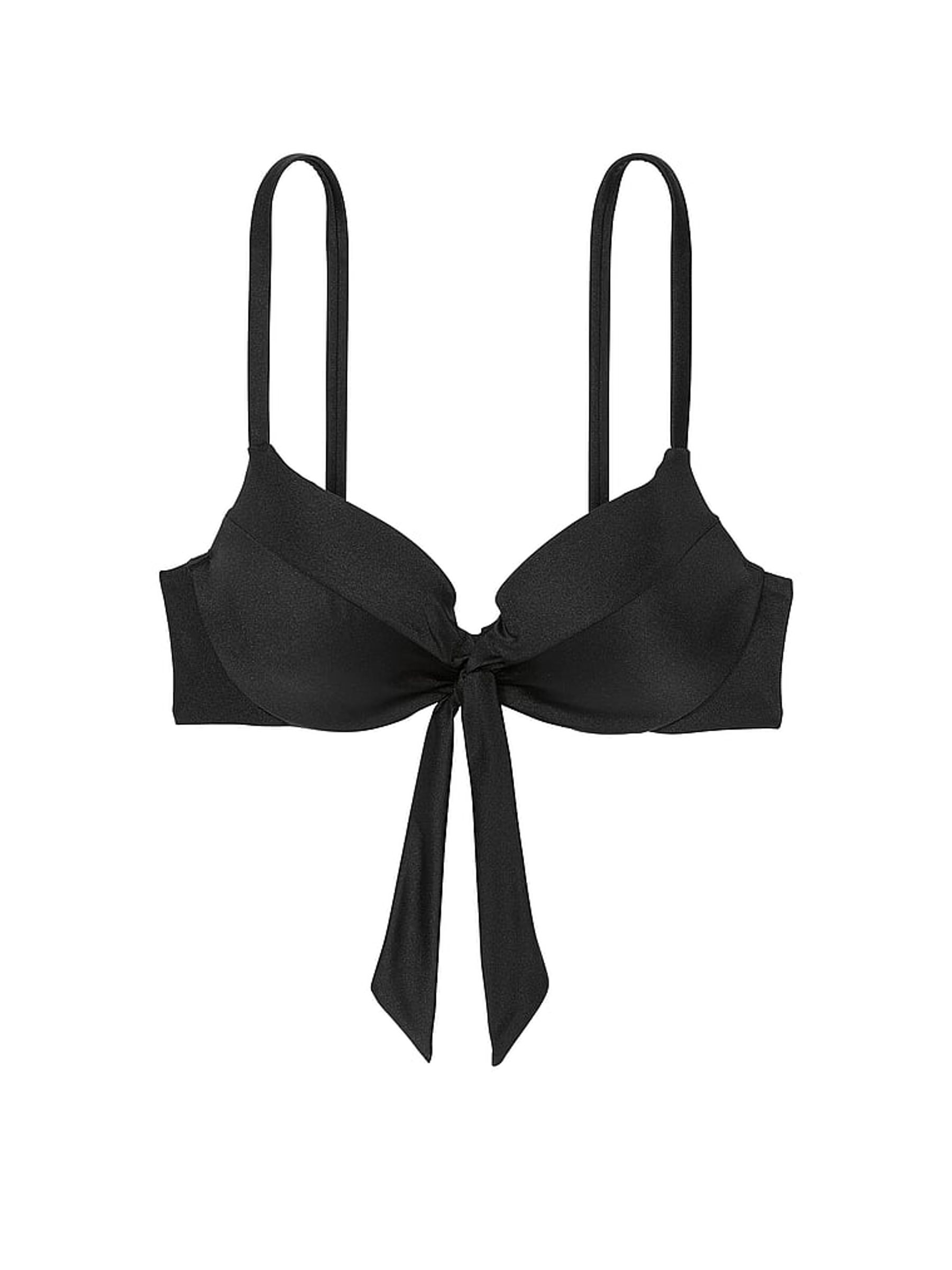 Black Push Up Bow Bikini Top - Image 4 of 4