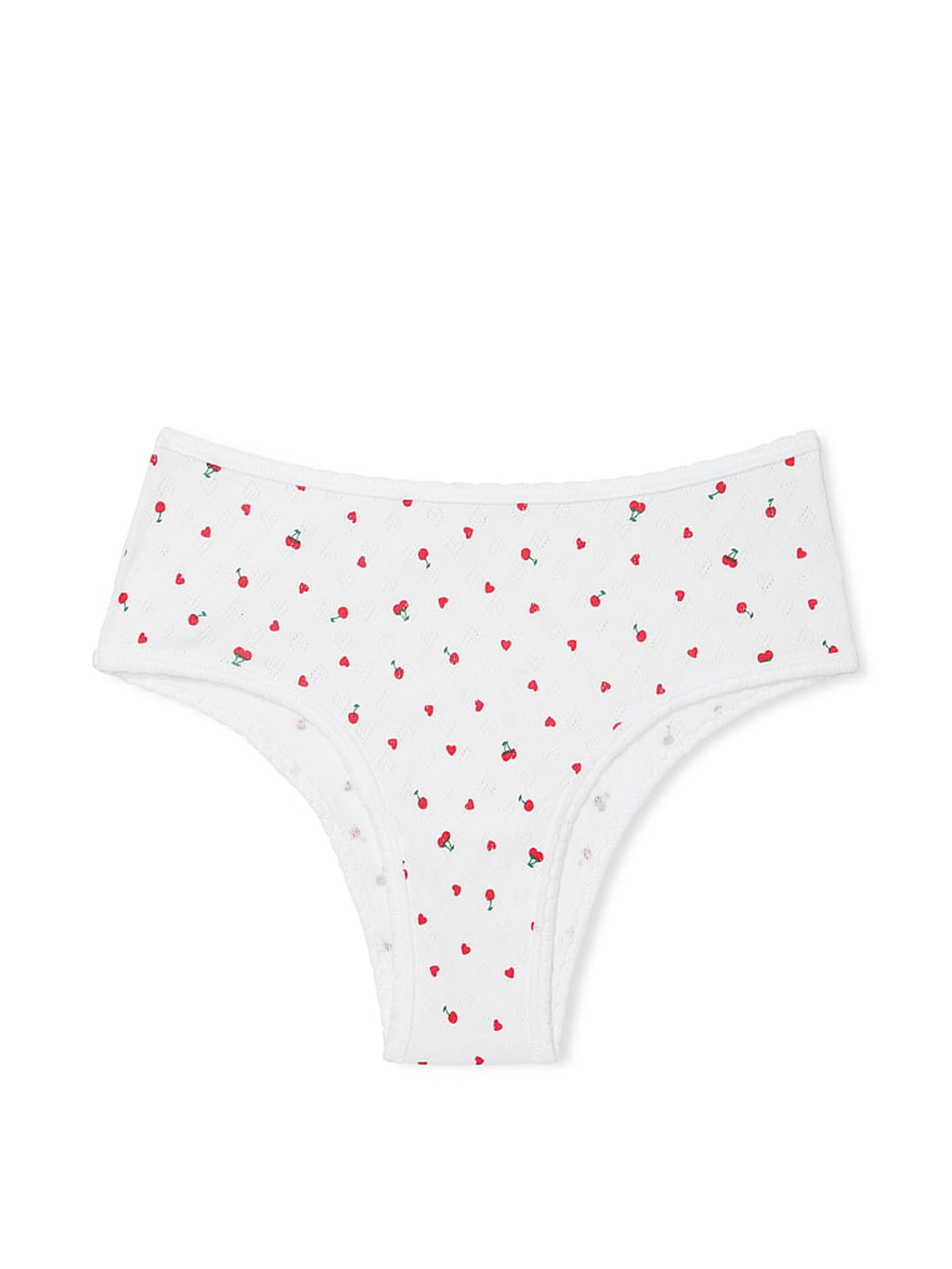 White Cherry Cheeky Cotton Knickers - Image 3 of 3
